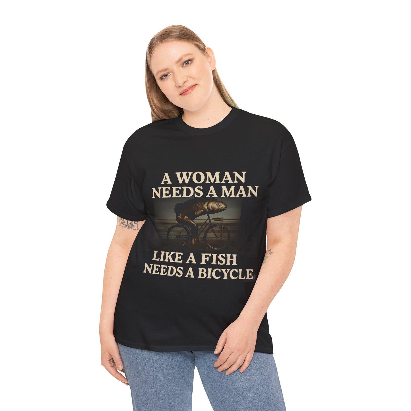 Empowerment T-Shirt, Woman Needs A Man Shirt, Unisex Cotton Top, Activist Clothing, Gender Equality Apparel