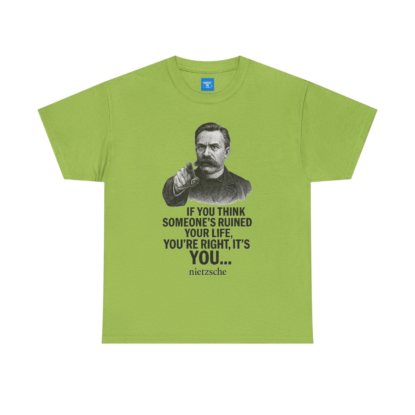 Philosophical Nietzsche Tee, Men Women Unisex Shirt, Existential Quote Graphic Top, Gift for Philosophy Lovers, Classic Cotton Tee,