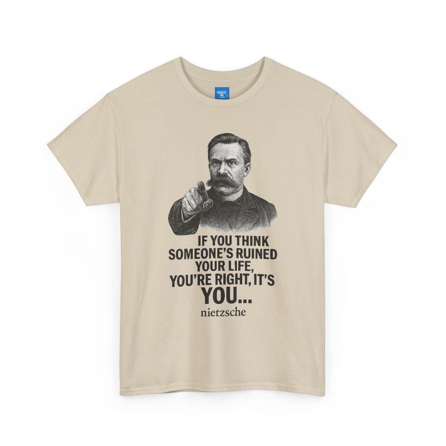 Philosophical Nietzsche Tee, Men Women Unisex Shirt, Existential Quote Graphic Top, Gift for Philosophy Lovers, Classic Cotton Tee,