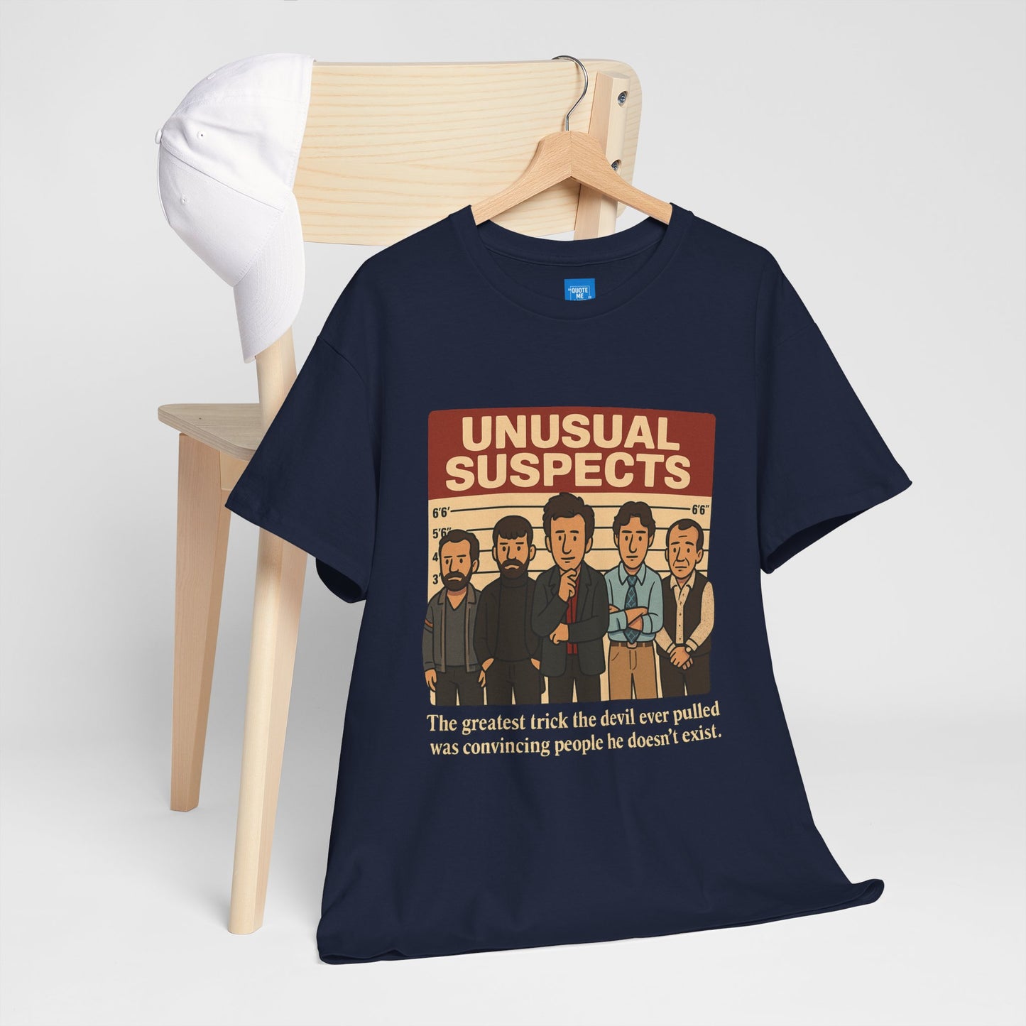 Unisex Heavy Cotton Tee - Unusual Suspects Inspired Quote T-Shirt, Graphic Tee, Unique Gift, Movie Quote Shirt, Cool Tee