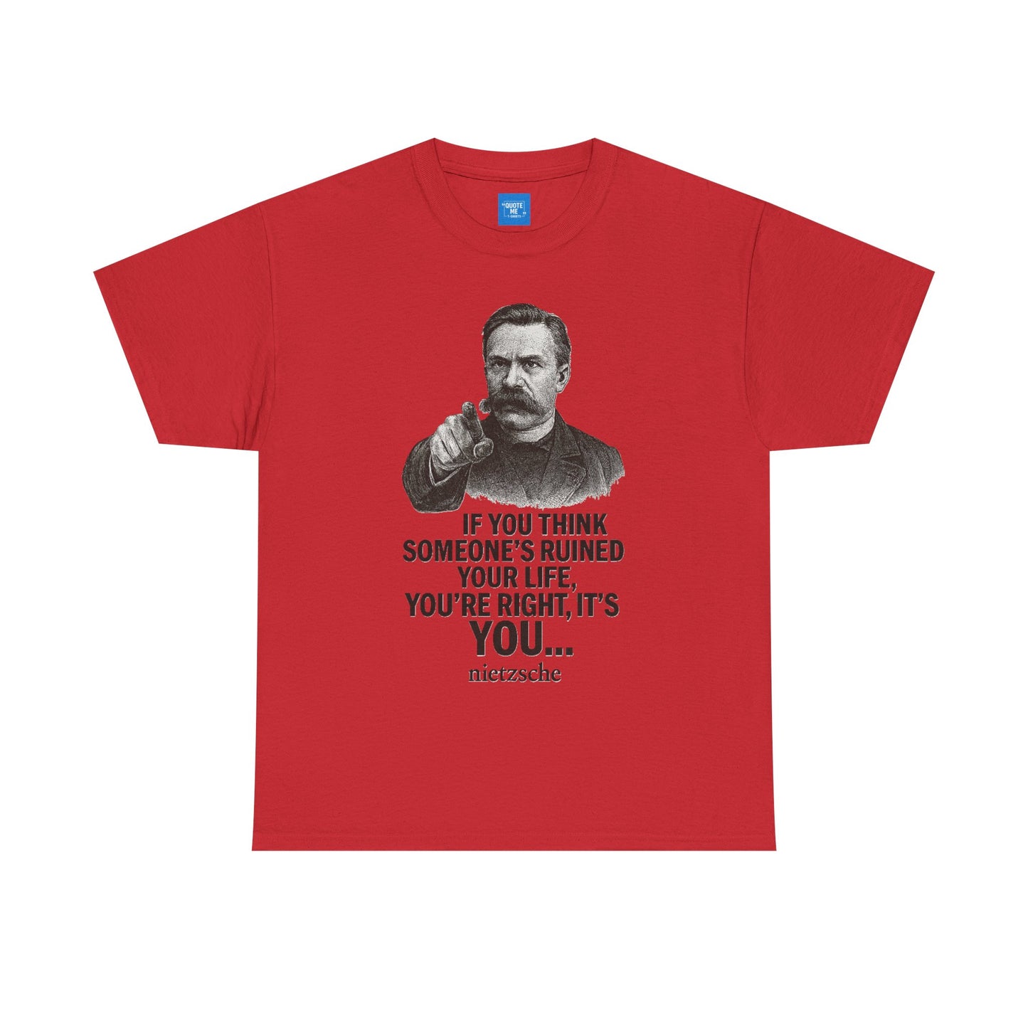 Philosophical Nietzsche Tee, Men Women Unisex Shirt, Existential Quote Graphic Top, Gift for Philosophy Lovers, Classic Cotton Tee,