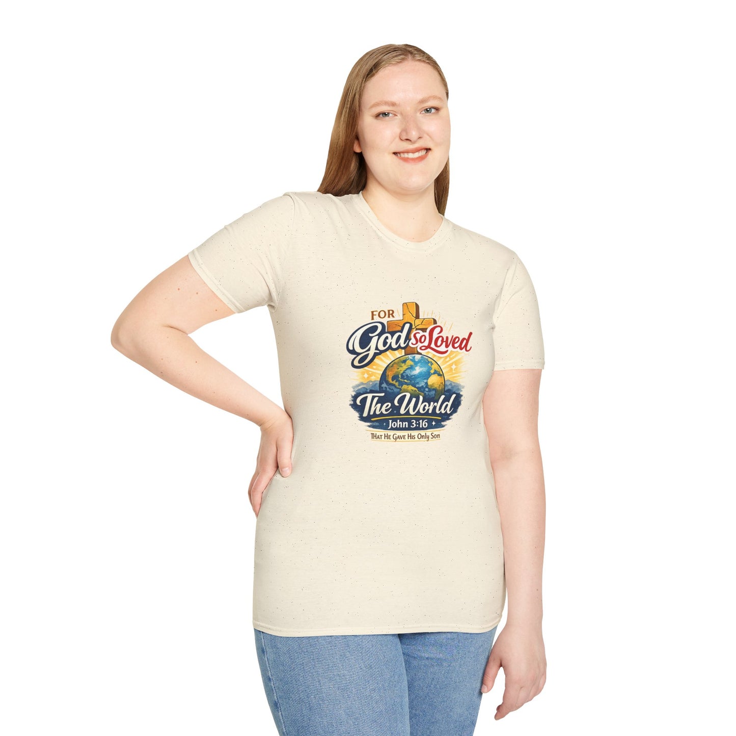 For God So Loved The World T-Shirt — Christian Faith Tee