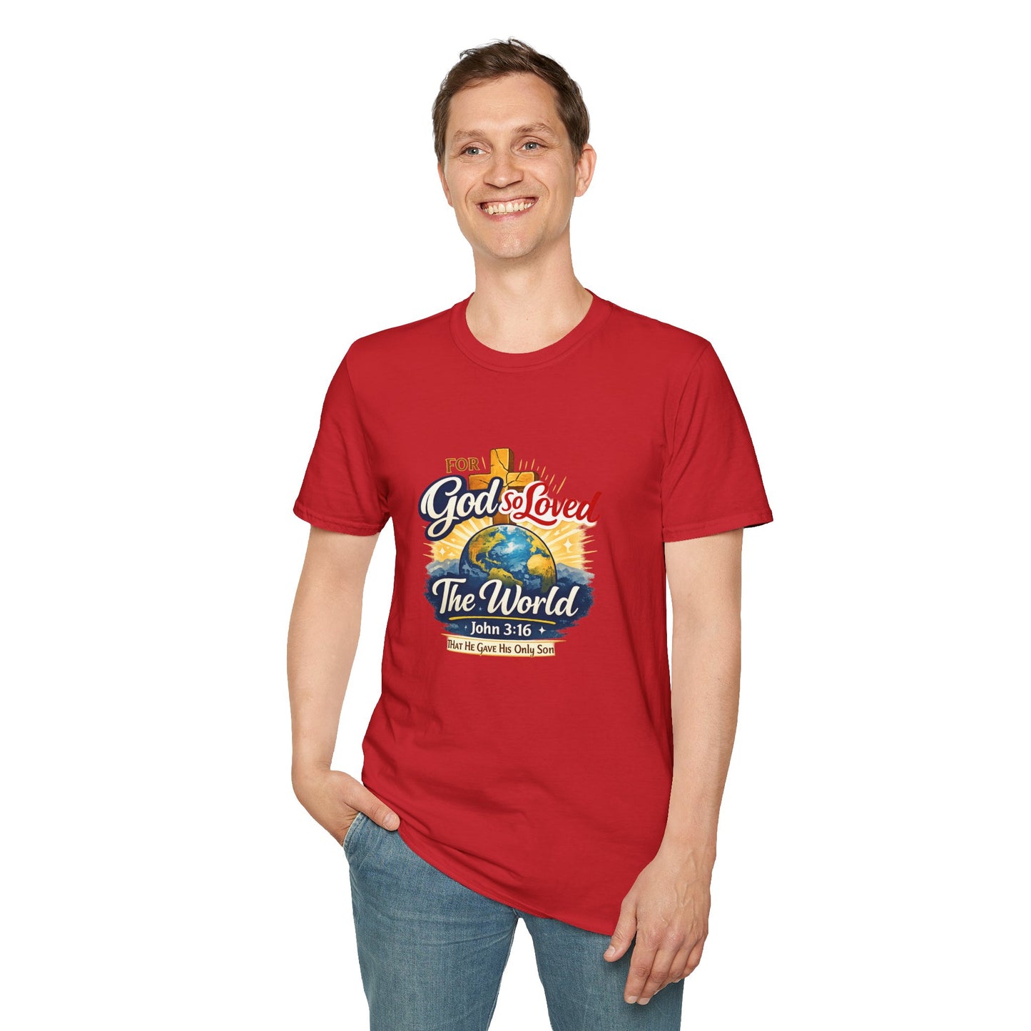 For God So Loved The World T-Shirt — Christian Faith Tee