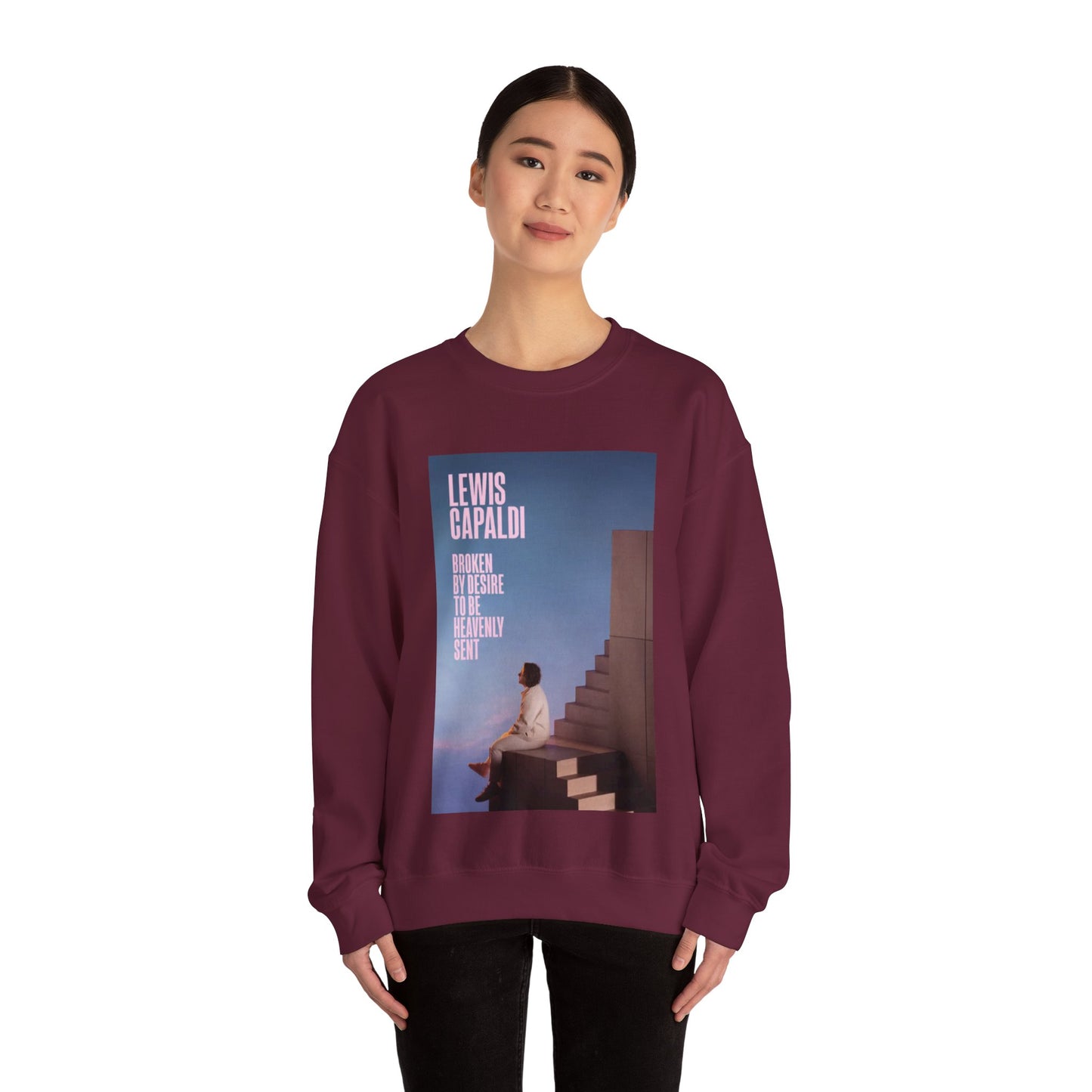 Lewis Capaldi Inspired Crewneck Sweatshirt, Cozy Unisex Pullover for Music Lovers, Perfect Gift for Concert Fans, Casual Wear