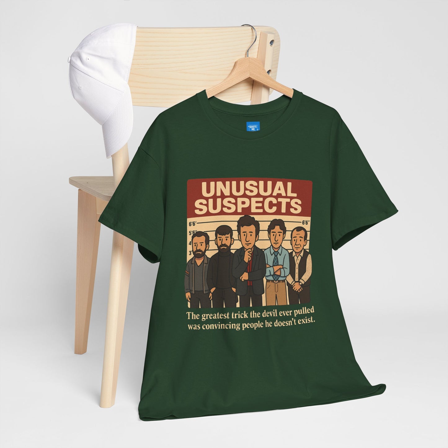 Unisex Heavy Cotton Tee - Unusual Suspects Inspired Quote T-Shirt, Graphic Tee, Unique Gift, Movie Quote Shirt, Cool Tee