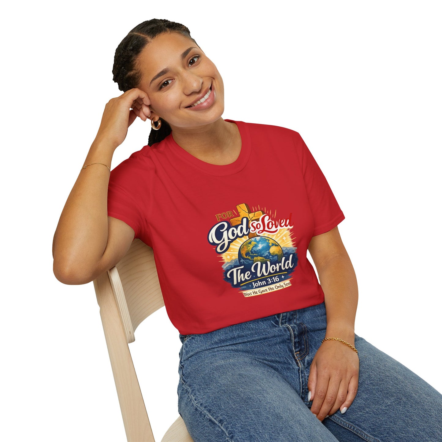 For God So Loved The World T-Shirt — Christian Faith Tee
