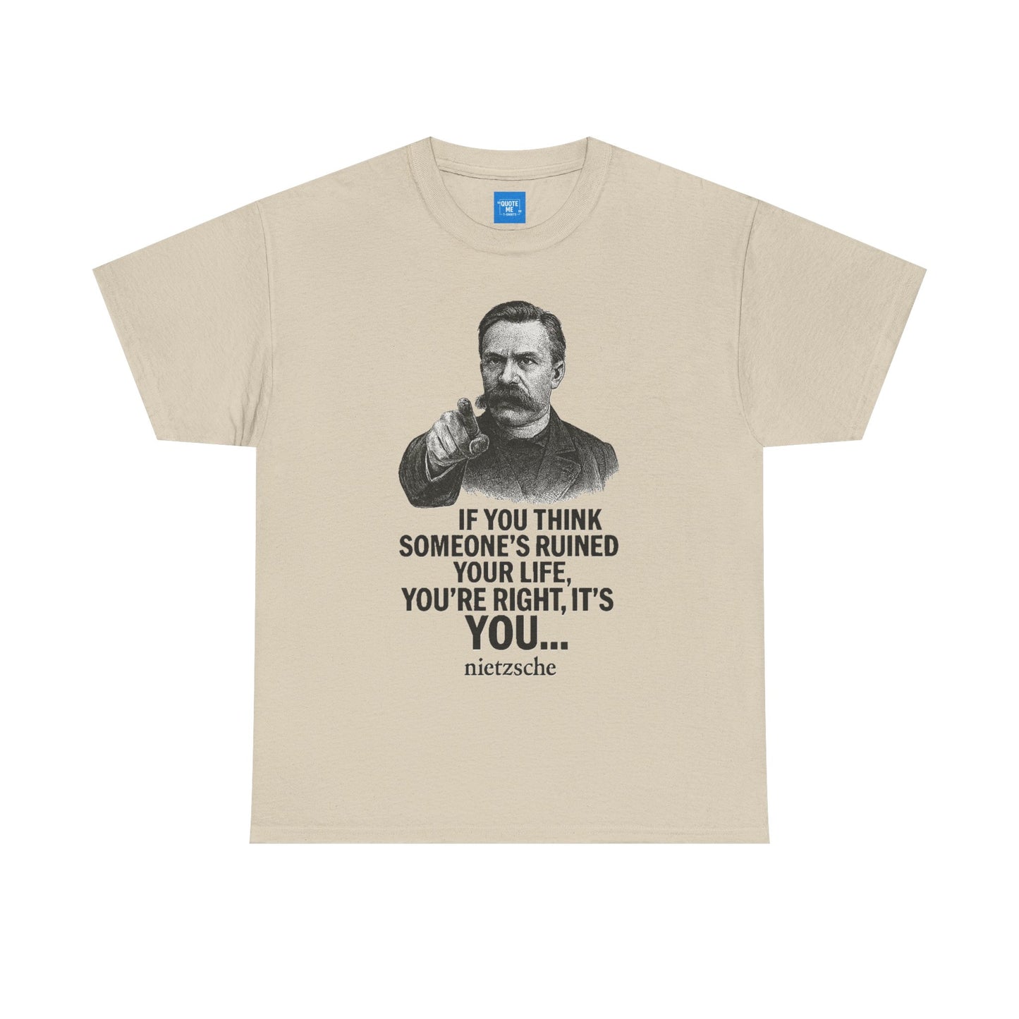 Philosophical Nietzsche Tee, Men Women Unisex Shirt, Existential Quote Graphic Top, Gift for Philosophy Lovers, Classic Cotton Tee,