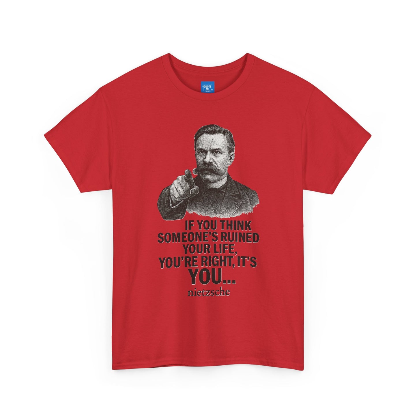 Philosophical Nietzsche Tee, Men Women Unisex Shirt, Existential Quote Graphic Top, Gift for Philosophy Lovers, Classic Cotton Tee,