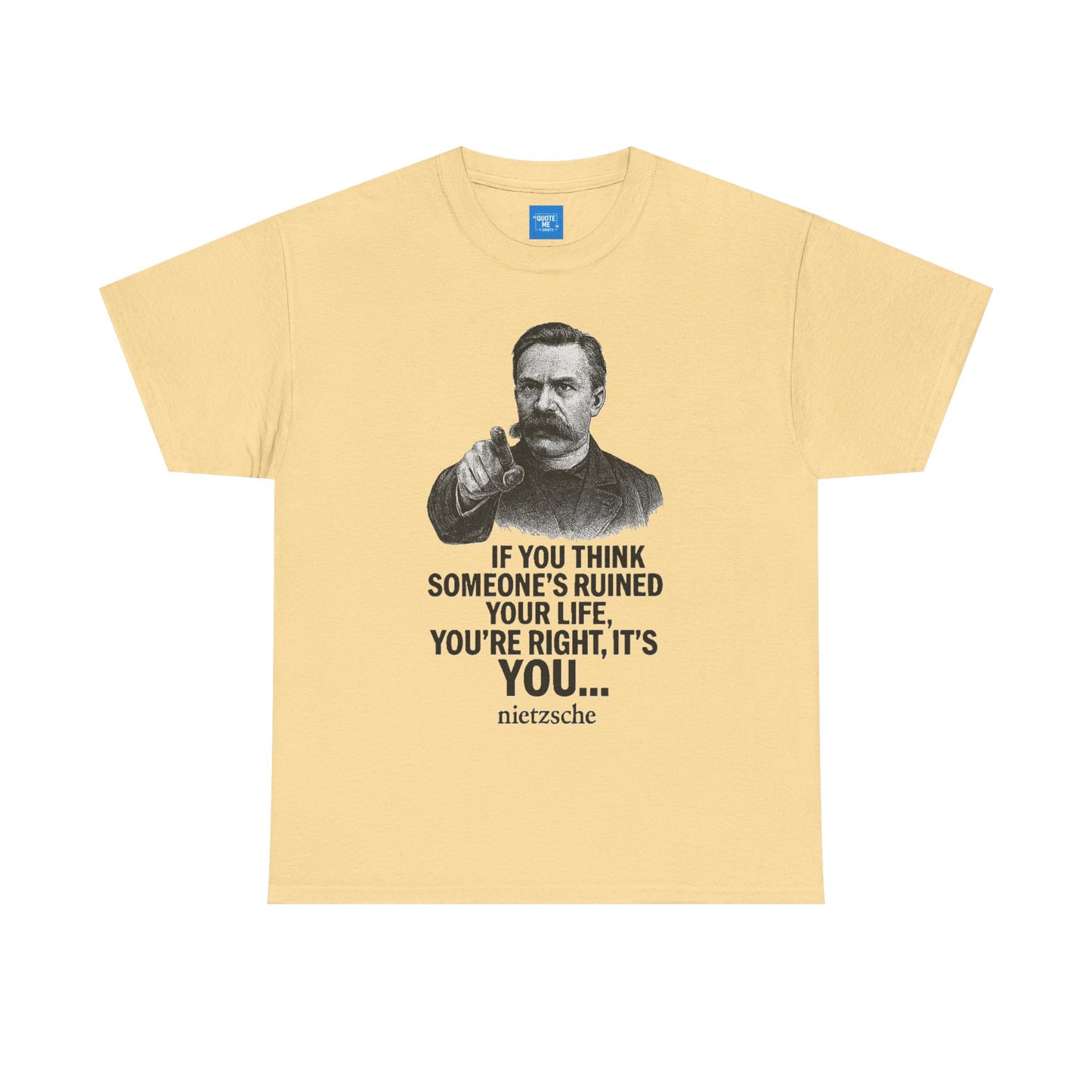 Philosophical Nietzsche Tee, Men Women Unisex Shirt, Existential Quote Graphic Top, Gift for Philosophy Lovers, Classic Cotton Tee,
