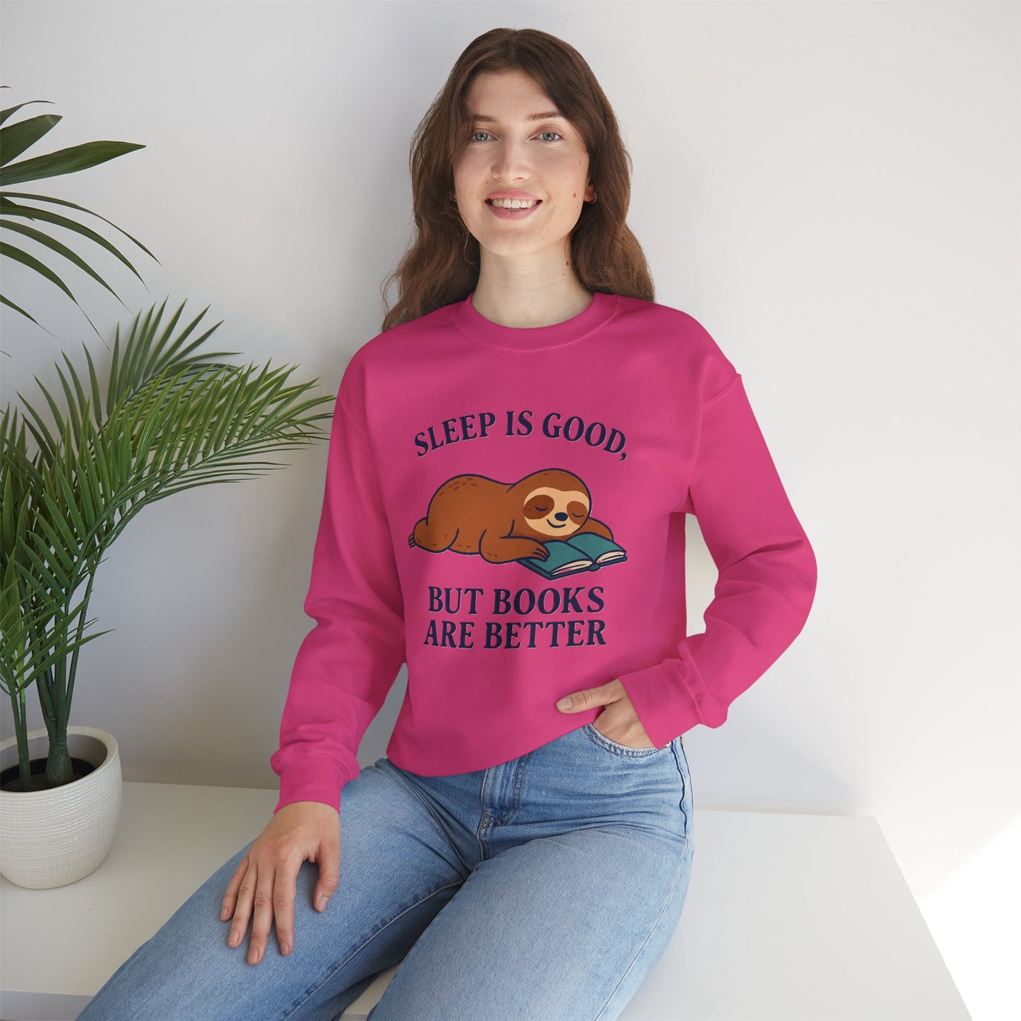 Cozy Book Lover Sweatshirt, Reading is Life, Bookworm Gift, Book Club Apparel, Literary Vibes Jumper