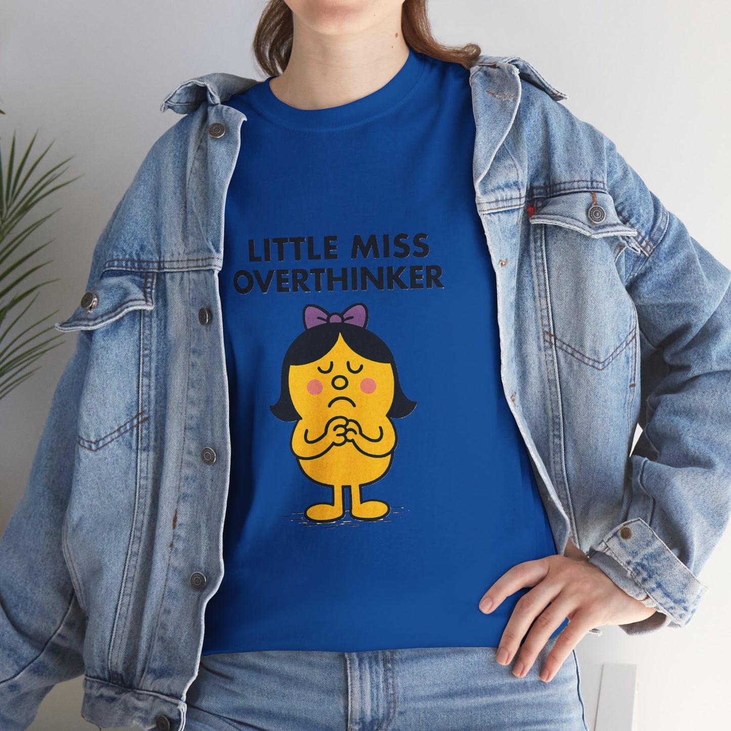 Little Miss Overthinker T-Shirt, Funny Graphic Tee, Sarcastic Women's Top, Gift for Overthinkers, Unisex Cotton Shirt