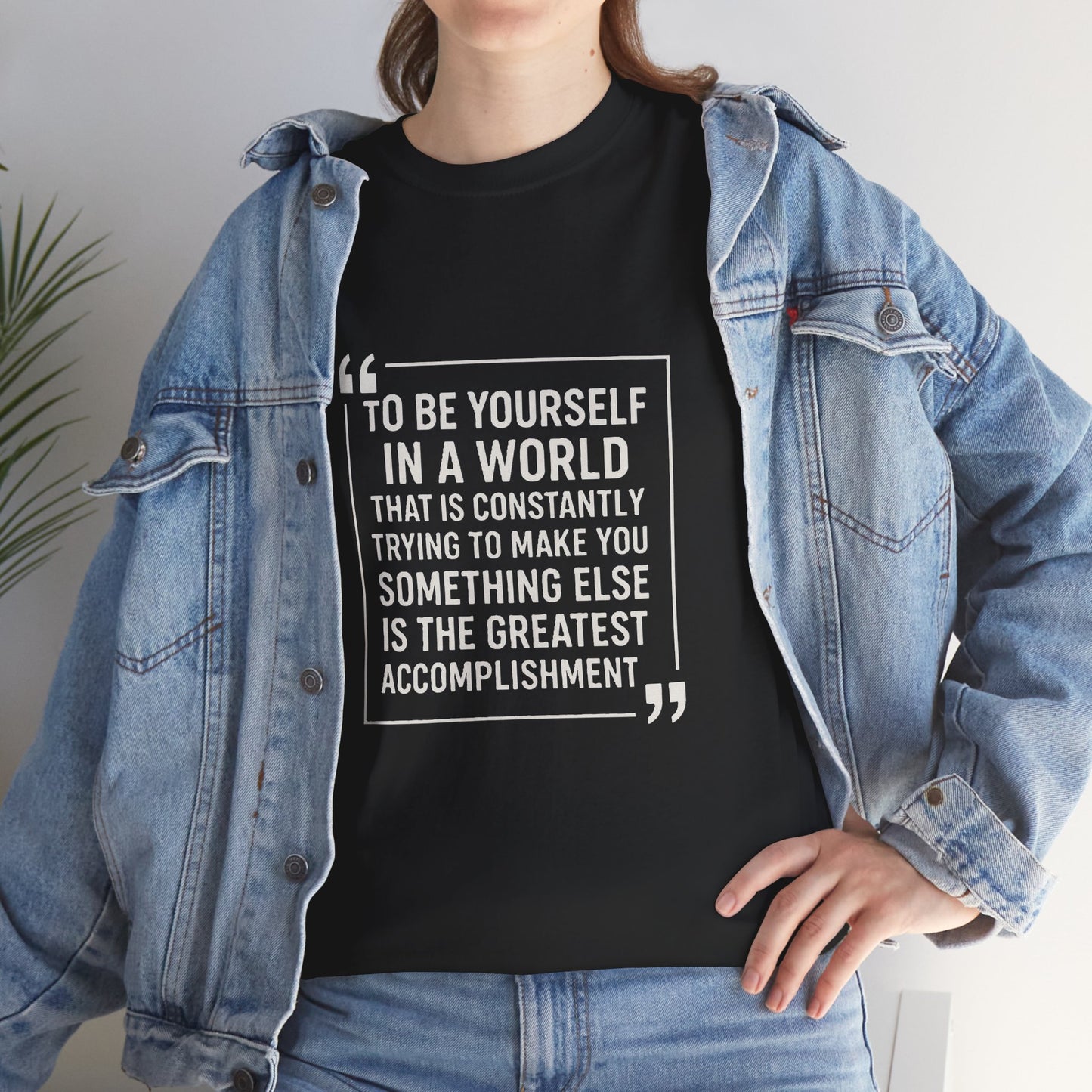 Be Yourself Unisex T-Shirt - Inspirational Quote Tee, Motivational Graphic Shirt, Self Expression Clothing, Positive Vibes Top,