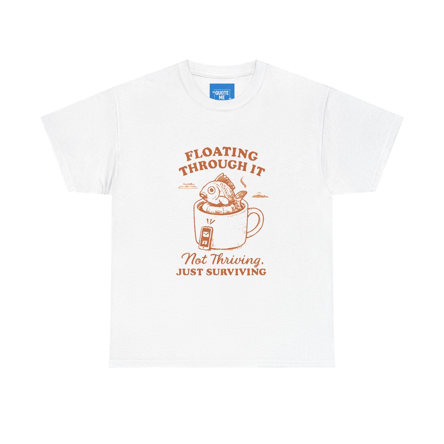 Just keep swimming Unisex Cotton Tee, Inspirational Quote Shirt, Motivational Graphic Tee, Ocean Lover Gift, Beach T-shirt