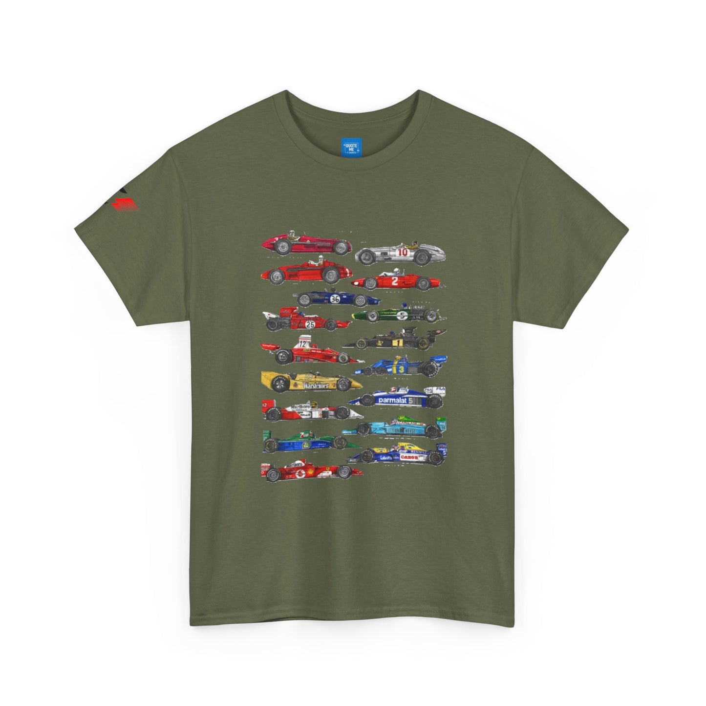 Unofficial 50 years of F1 Racing Tee, F1 Shirt, Motorsport Graphic Top, Race Car Apparel, Automotive Clothing