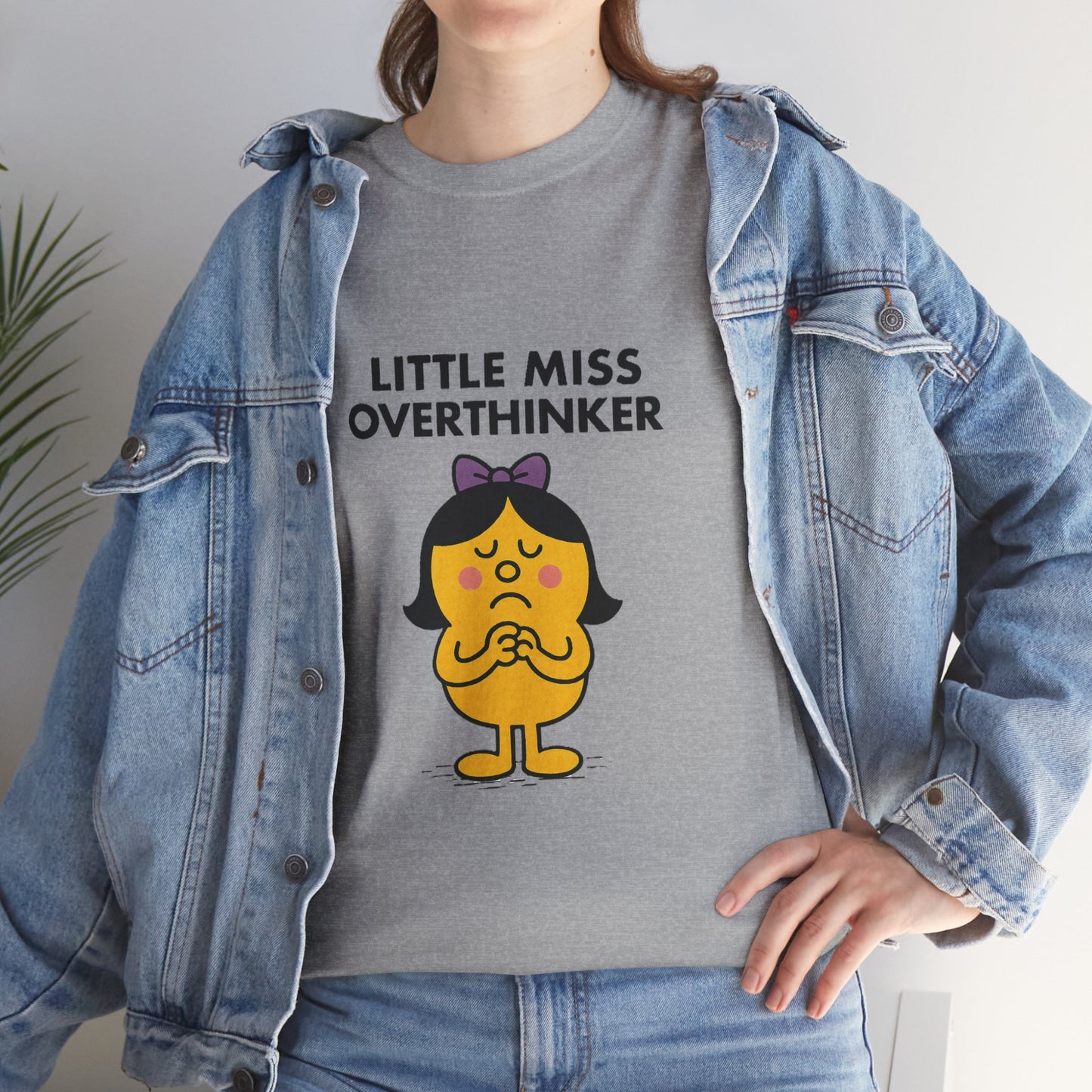 Little Miss Overthinker T-Shirt, Funny Graphic Tee, Sarcastic Women's Top, Gift for Overthinkers, Unisex Cotton Shirt