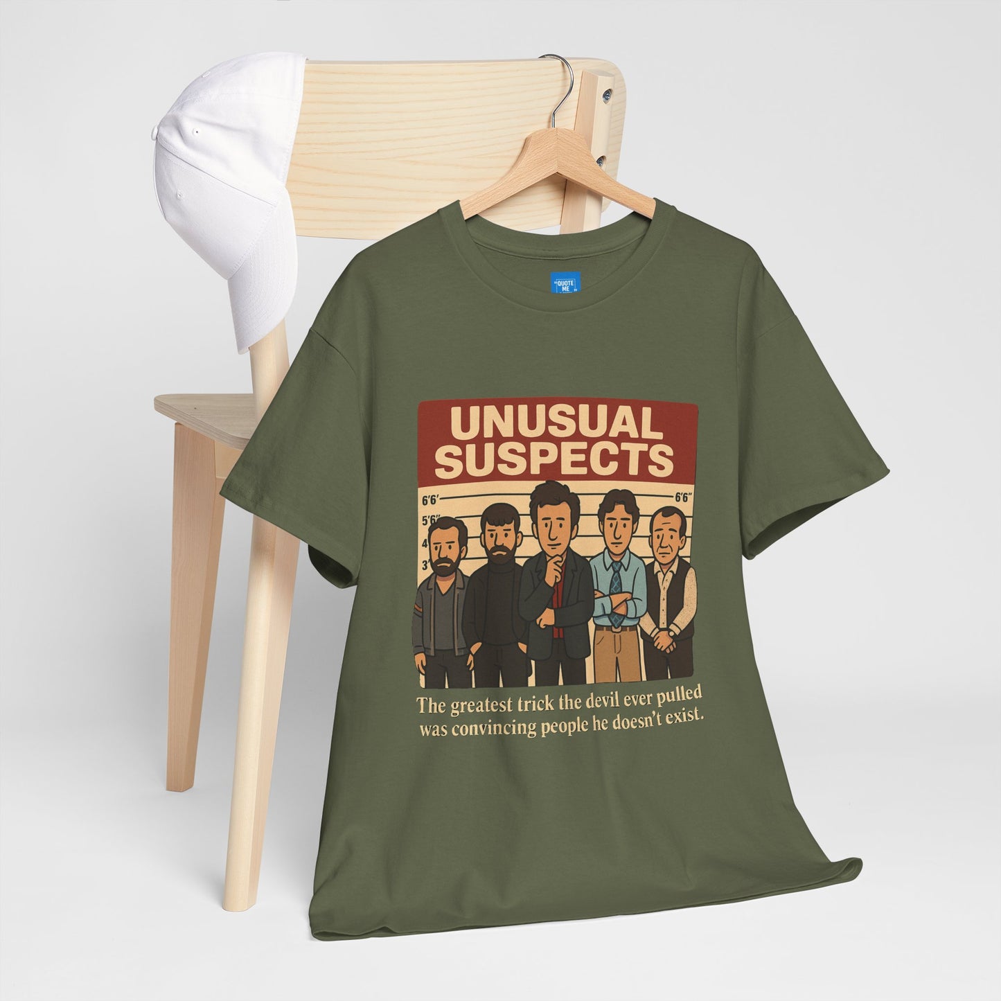 Unisex Heavy Cotton Tee - Unusual Suspects Inspired Quote T-Shirt, Graphic Tee, Unique Gift, Movie Quote Shirt, Cool Tee