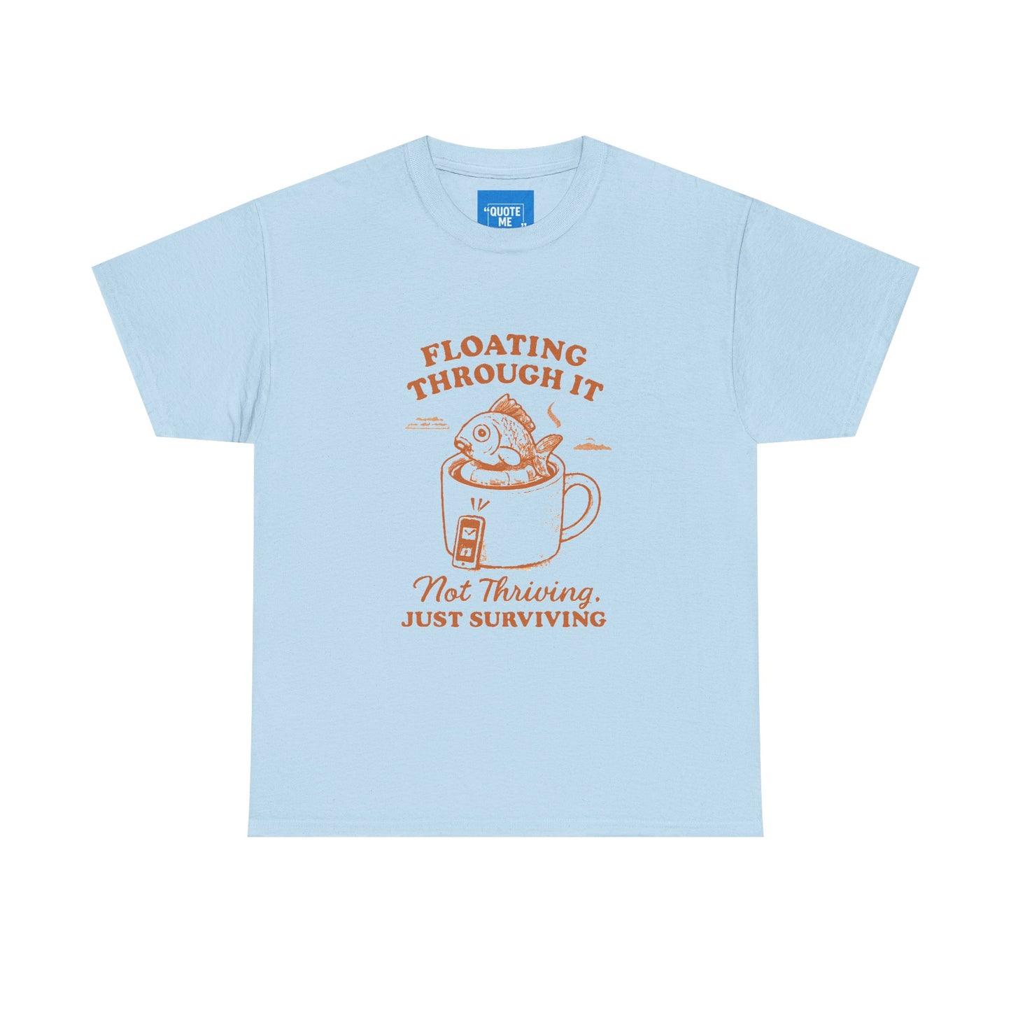 Just keep swimming Unisex Cotton Tee, Inspirational Quote Shirt, Motivational Graphic Tee, Ocean Lover Gift, Beach T-shirt
