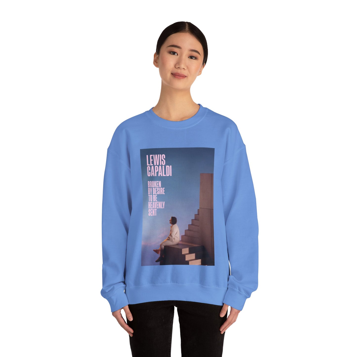 Lewis Capaldi Inspired Crewneck Sweatshirt, Cozy Unisex Pullover for Music Lovers, Perfect Gift for Concert Fans, Casual Wear
