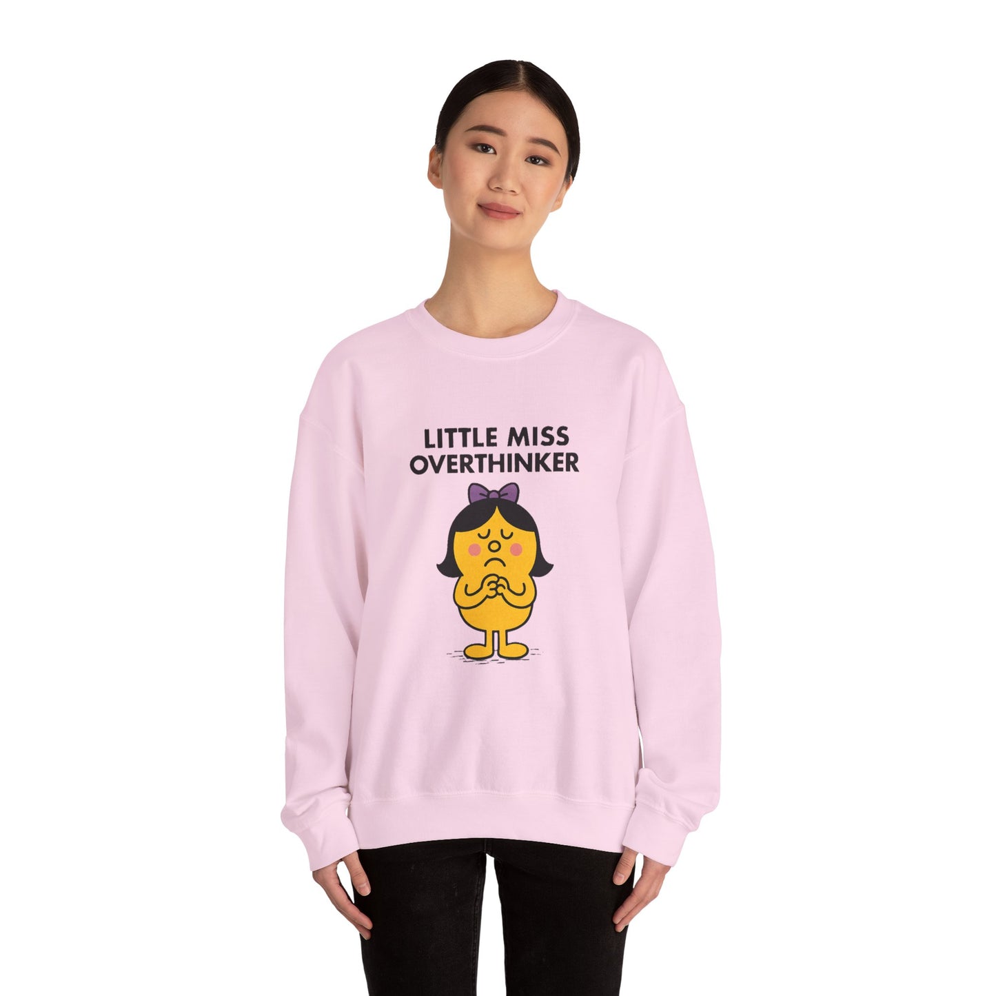 Little Miss Overthinker Sweatshirt, Funny Crewneck Jumper, Gift for Overthinkers, Cosy Pullover, Unisex Sweatshirt, Comfy Sweater