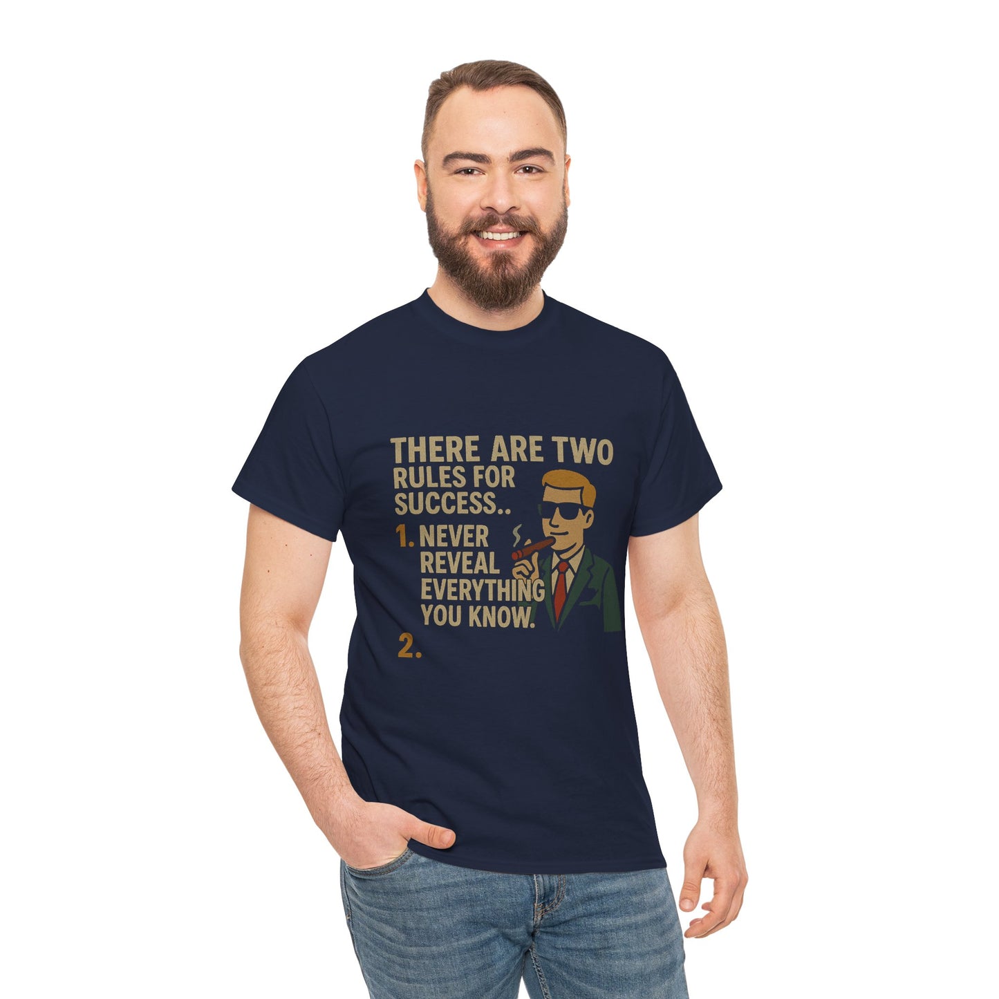 Motivational Two Rules for Success Unisex Heavy Cotton Tee, Inspirational Graphic Tee, Success Quote Shirt, Positive Vibes Shirt, Gift for