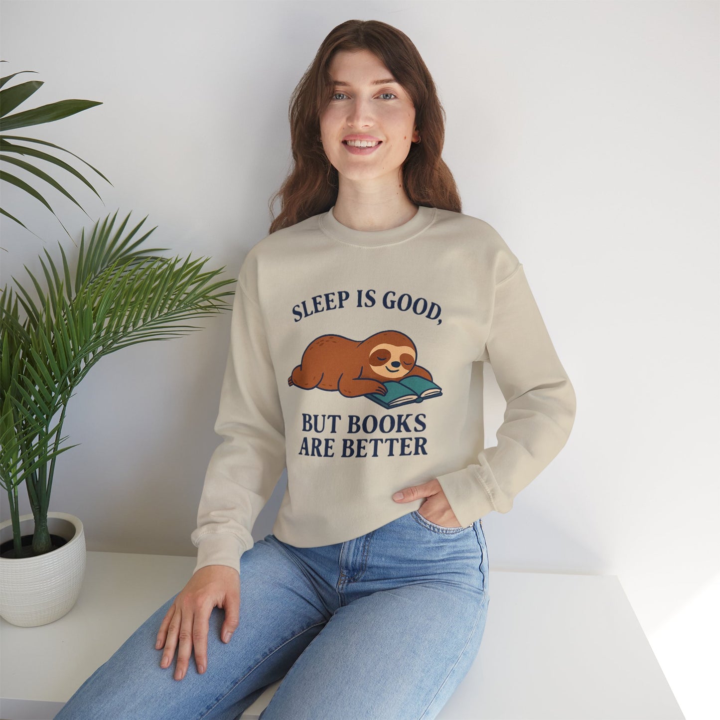 Cozy Book Lover Sweatshirt, Reading is Life, Bookworm Gift, Book Club Apparel, Literary Vibes Jumper