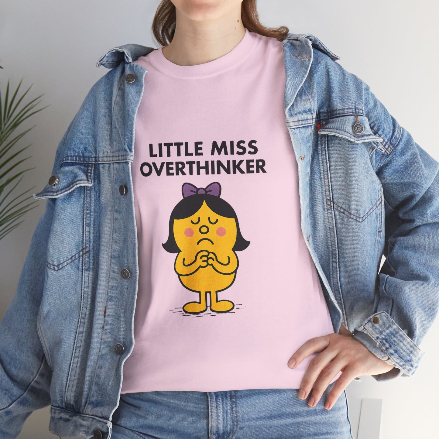 Little Miss Overthinker T-Shirt, Funny Graphic Tee, Sarcastic Women's Top, Gift for Overthinkers, Unisex Cotton Shirt