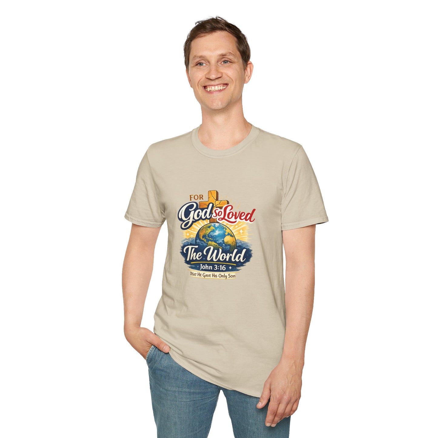 For God So Loved The World T-Shirt — Christian Faith Tee