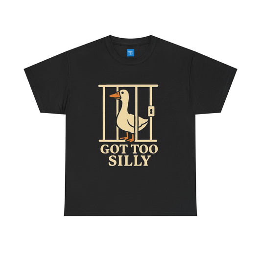 Silly Goose T-Shirt, Funny Animal Tee, Unisex Cotton Shirt, Hilarious Bird Top, Comical Graphic Tee