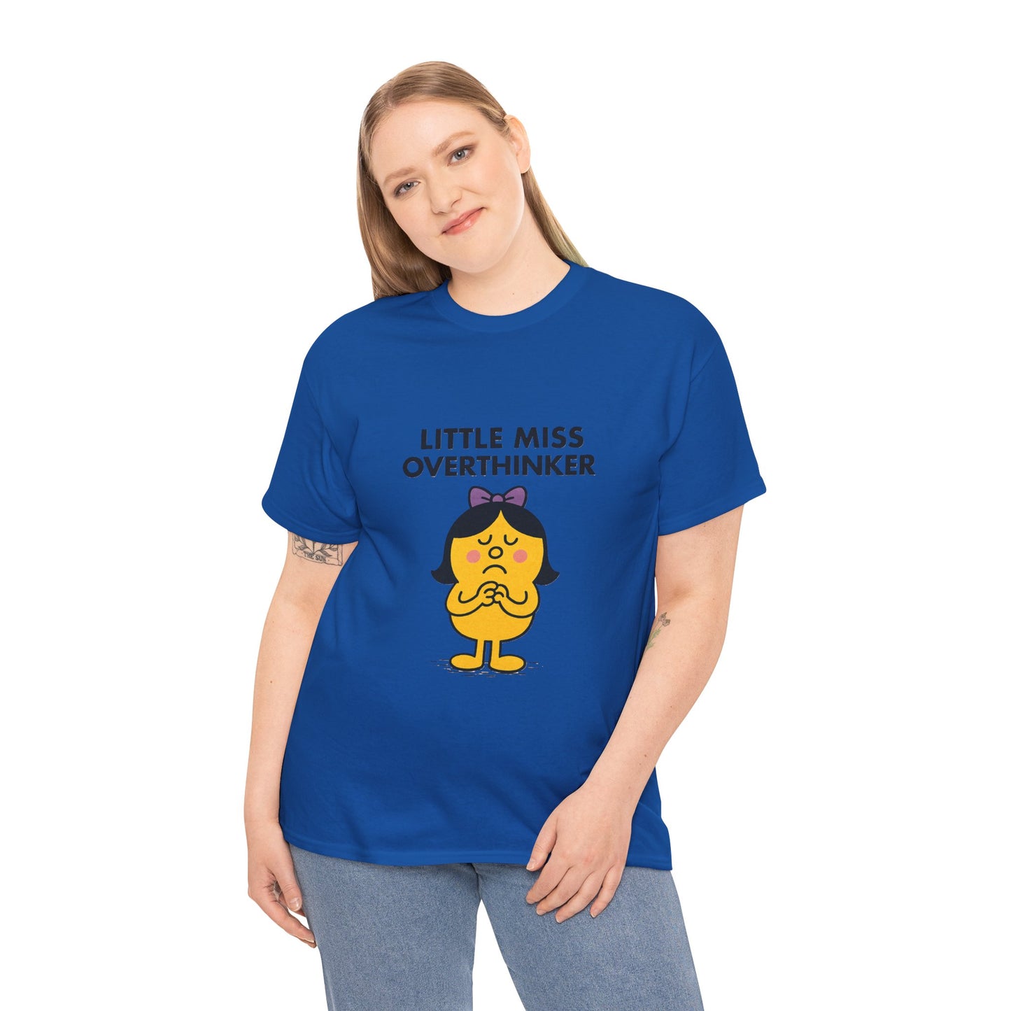 Little Miss Overthinker T-Shirt, Funny Graphic Tee, Sarcastic Women's Top, Gift for Overthinkers, Unisex Cotton Shirt