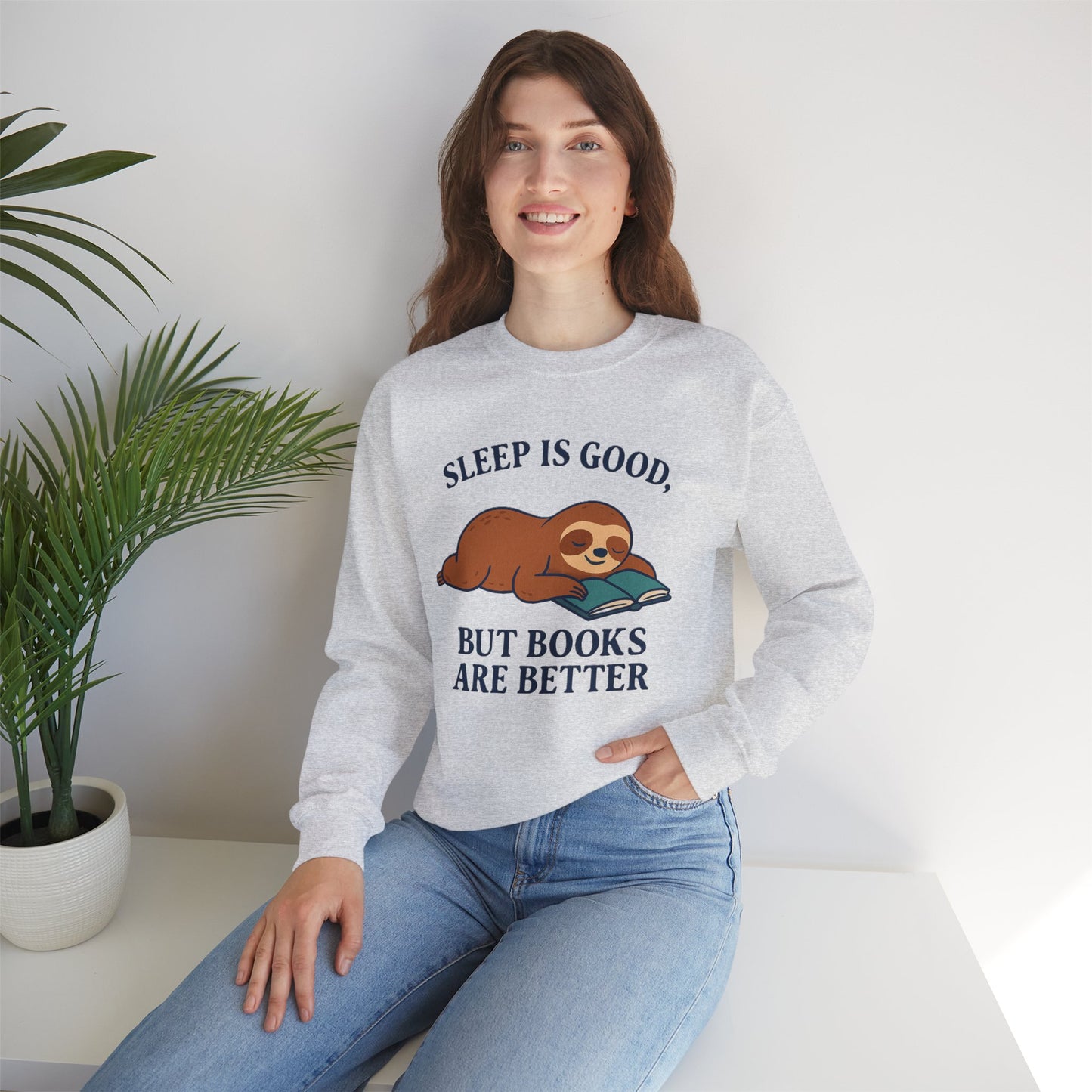 Cozy Book Lover Sweatshirt, Reading is Life, Bookworm Gift, Book Club Apparel, Literary Vibes Jumper