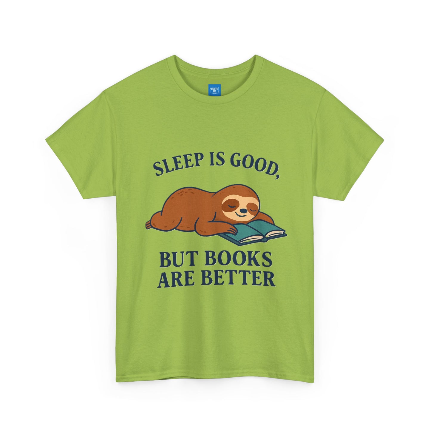 Sloth Book Lover Tee, Sleep is Good Shirt, Funny Bookworm Gift, Lazy Day T-Shirt, Relaxing Reading Top