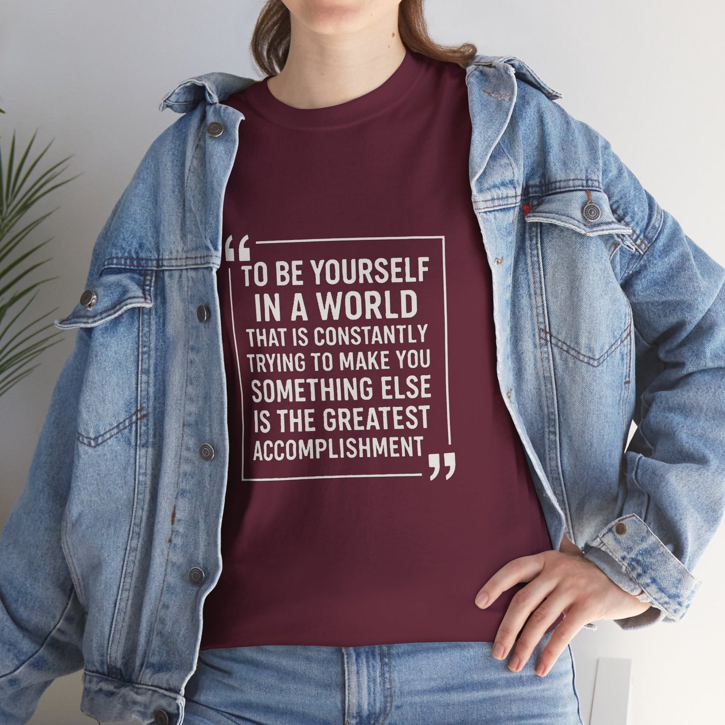 Be Yourself Unisex T-Shirt - Inspirational Quote Tee, Motivational Graphic Shirt, Self Expression Clothing, Positive Vibes Top,