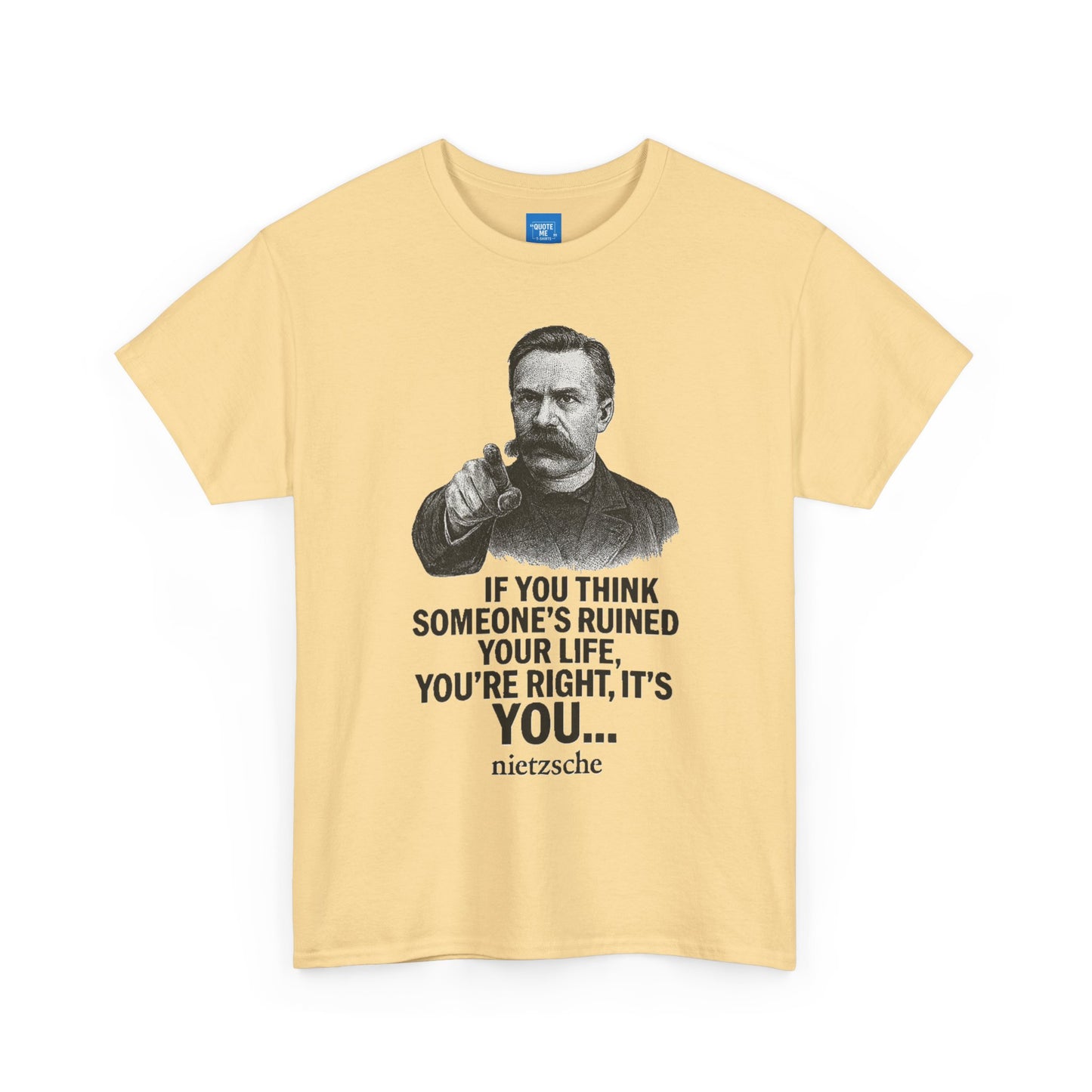 Philosophical Nietzsche Tee, Men Women Unisex Shirt, Existential Quote Graphic Top, Gift for Philosophy Lovers, Classic Cotton Tee,
