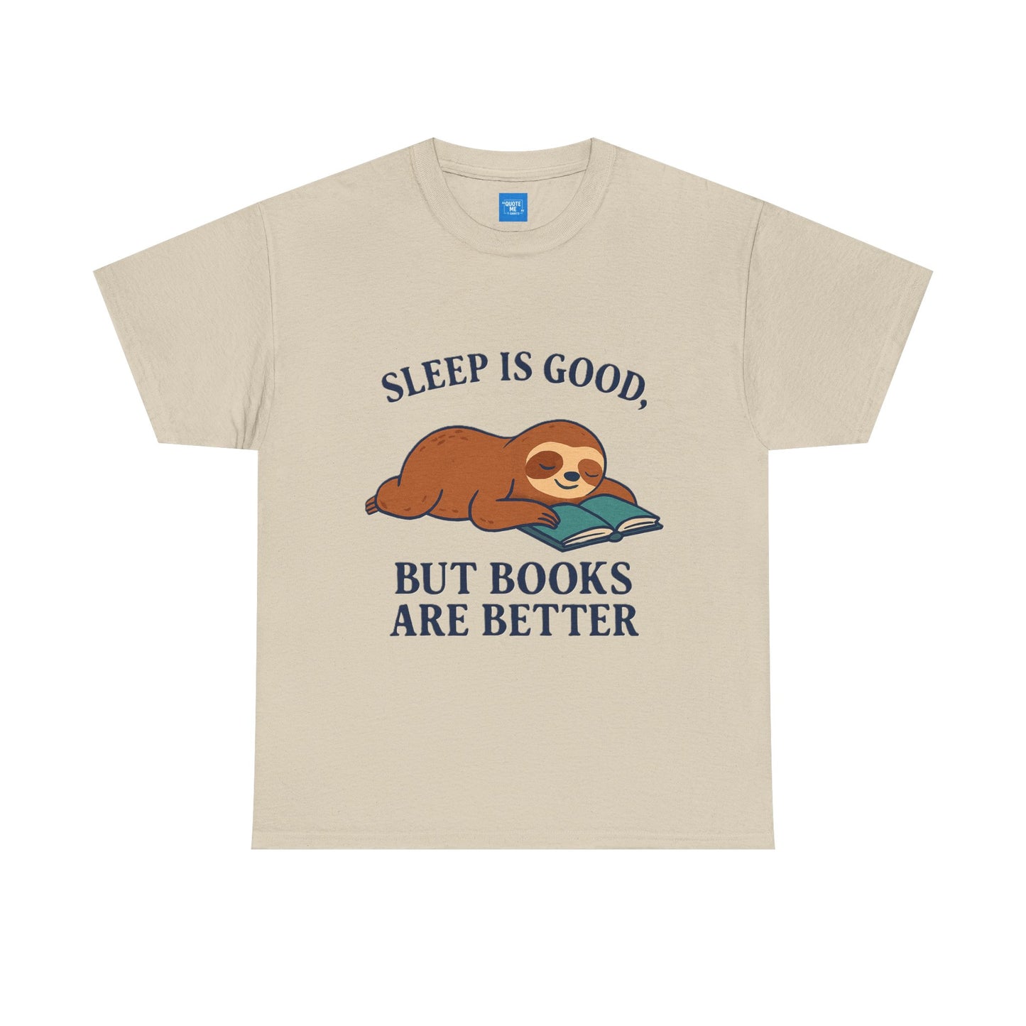 Sloth Book Lover Tee, Sleep is Good Shirt, Funny Bookworm Gift, Lazy Day T-Shirt, Relaxing Reading Top