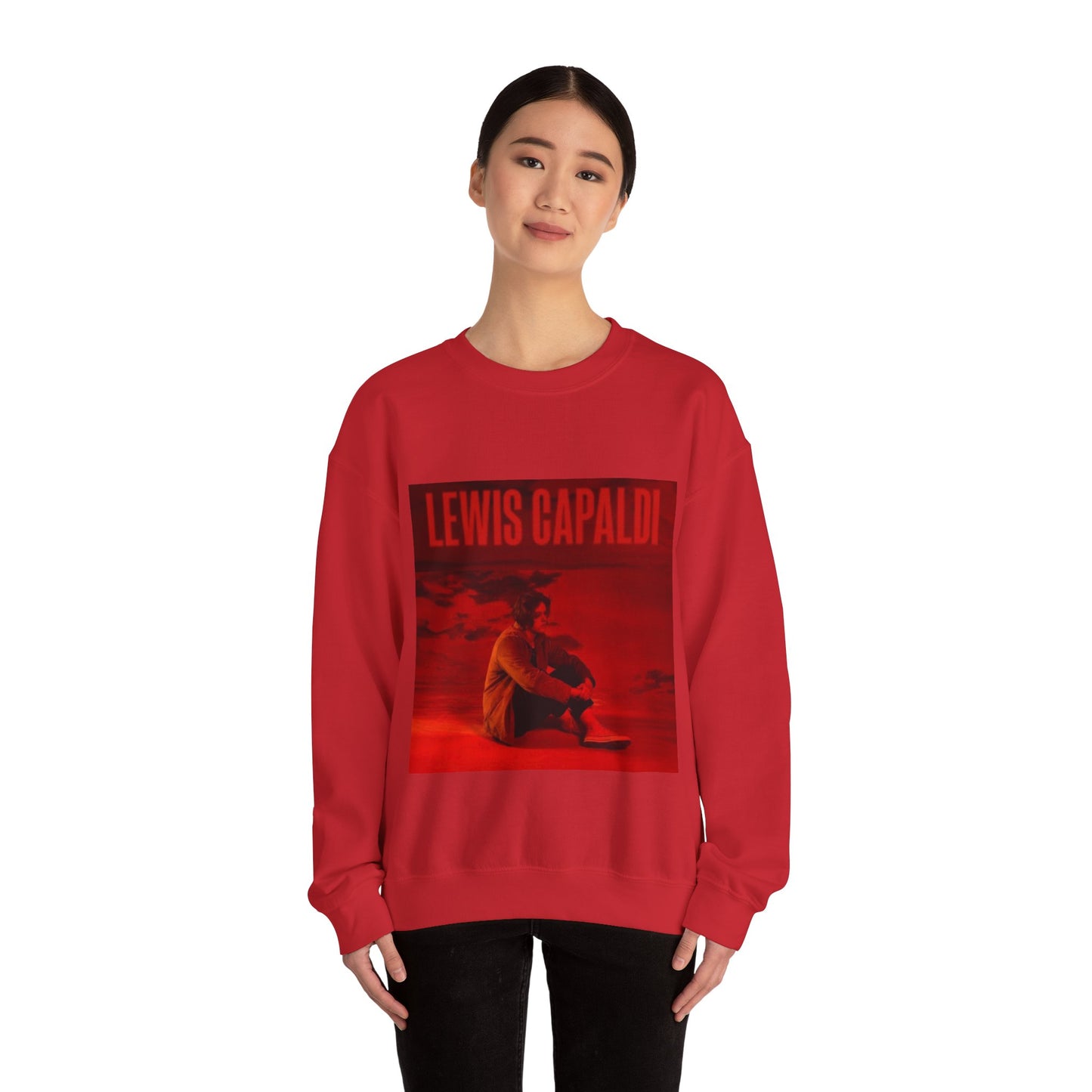 Lewis Capaldi Inspired Crewneck Sweatshirt, Cozy Unisex Pullover, Music Artist Apparel, Gift for Fans, Casual Wear, Concert Outfit