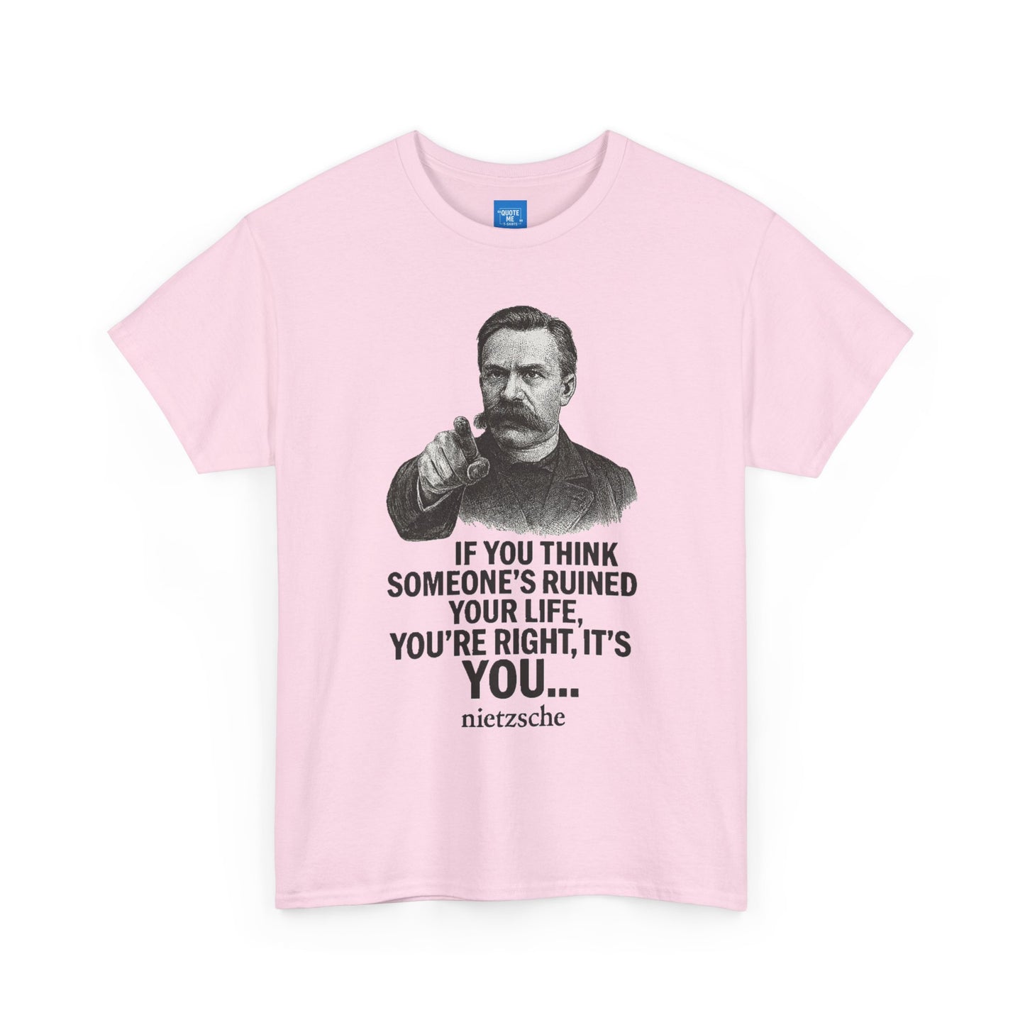 Philosophical Nietzsche Tee, Men Women Unisex Shirt, Existential Quote Graphic Top, Gift for Philosophy Lovers, Classic Cotton Tee,