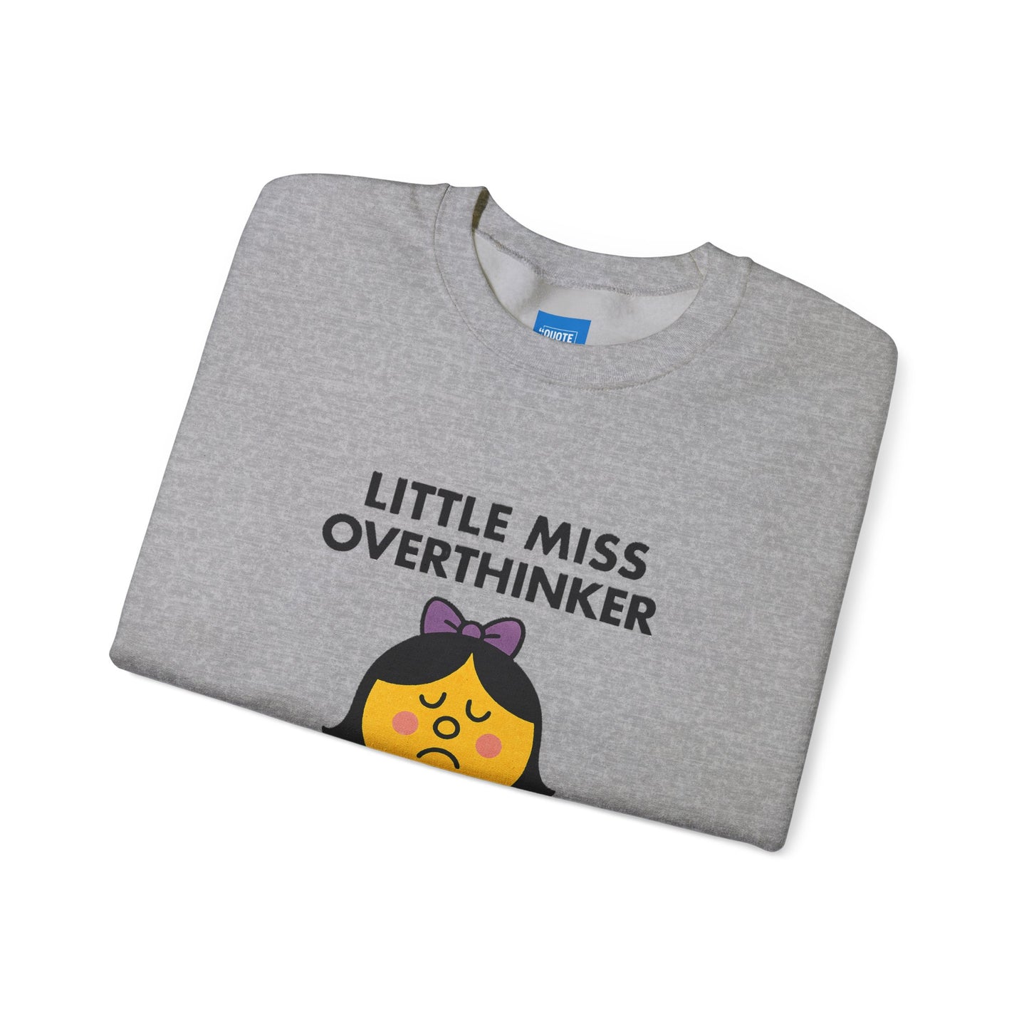 Little Miss Overthinker Sweatshirt, Funny Crewneck Jumper, Gift for Overthinkers, Cosy Pullover, Unisex Sweatshirt, Comfy Sweater