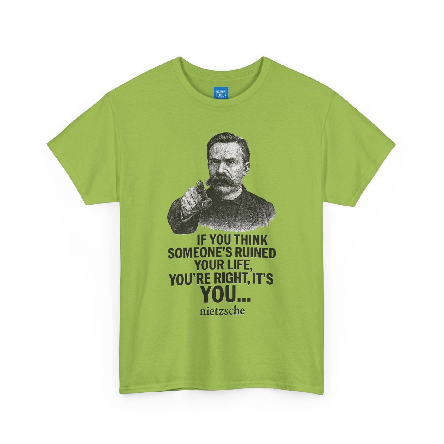 Philosophical Nietzsche Tee, Men Women Unisex Shirt, Existential Quote Graphic Top, Gift for Philosophy Lovers, Classic Cotton Tee,