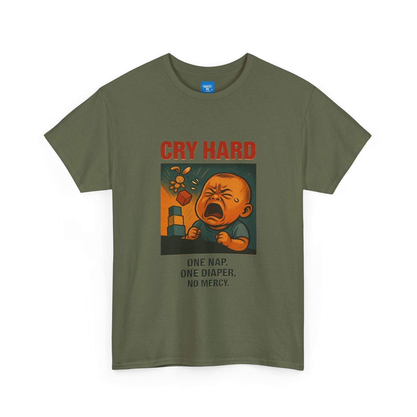 Cry Hard Funny T-Shirt, Parody Die Motherhood, Unisex Tee, Humorous Graphic Shirt, Gift for Moms