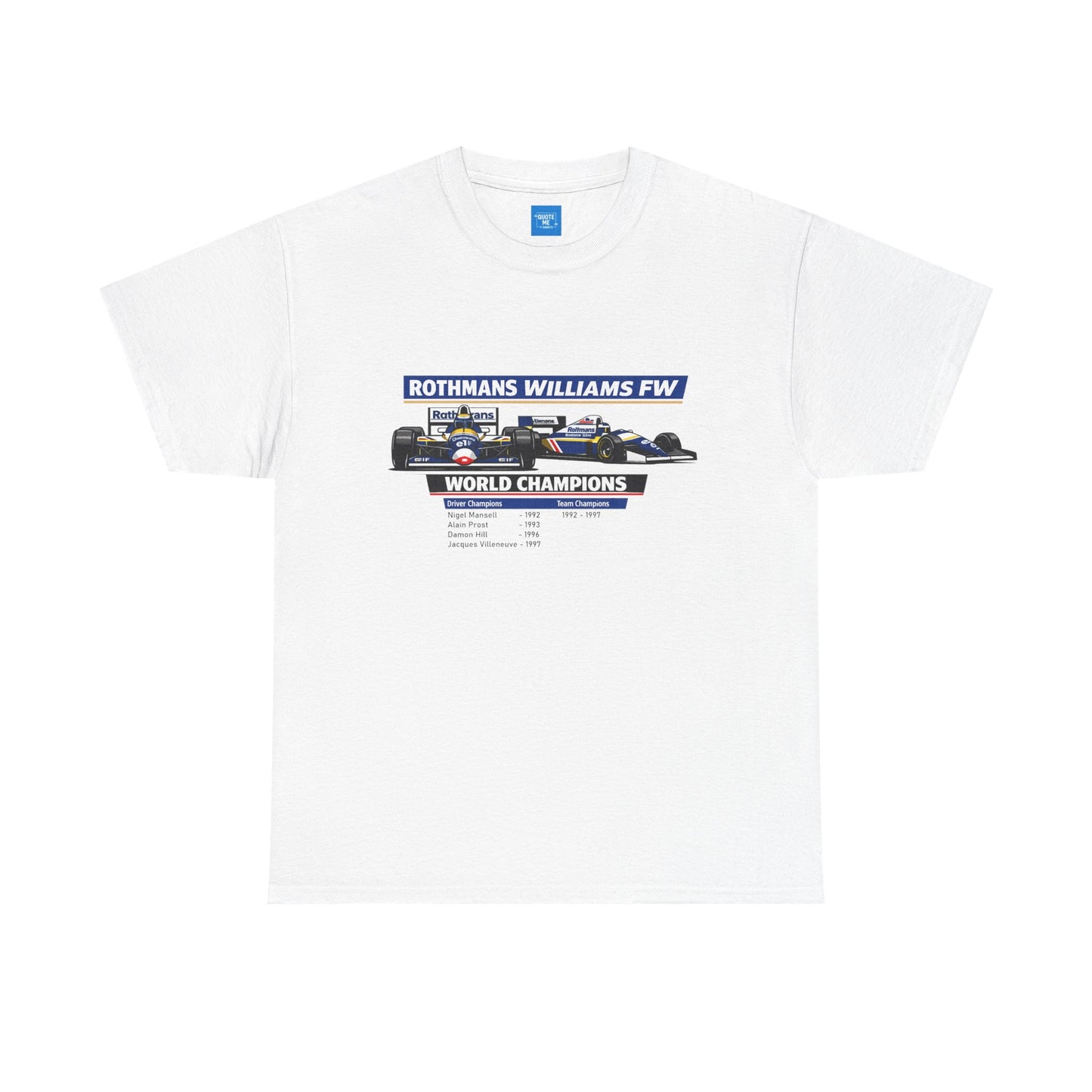 90s Williams Formula One Racing Tee — Retro Motorsport T-Shirt