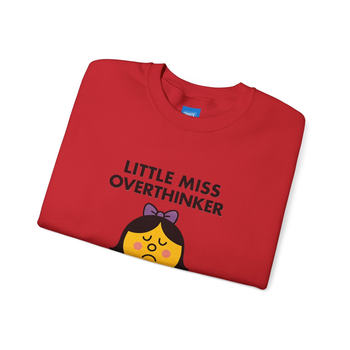 Little Miss Overthinker Sweatshirt, Funny Crewneck Jumper, Gift for Overthinkers, Cosy Pullover, Unisex Sweatshirt, Comfy Sweater