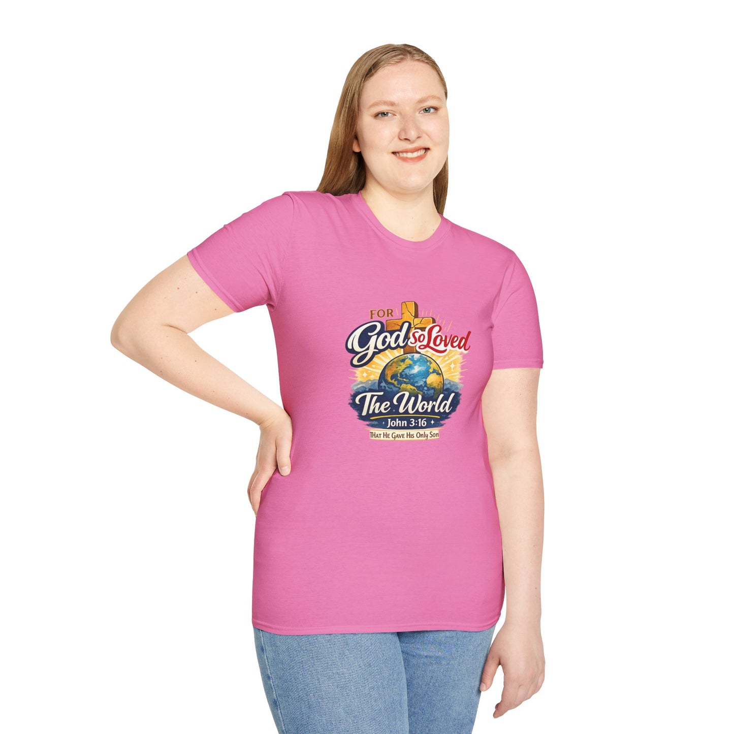 For God So Loved The World T-Shirt — Christian Faith Tee