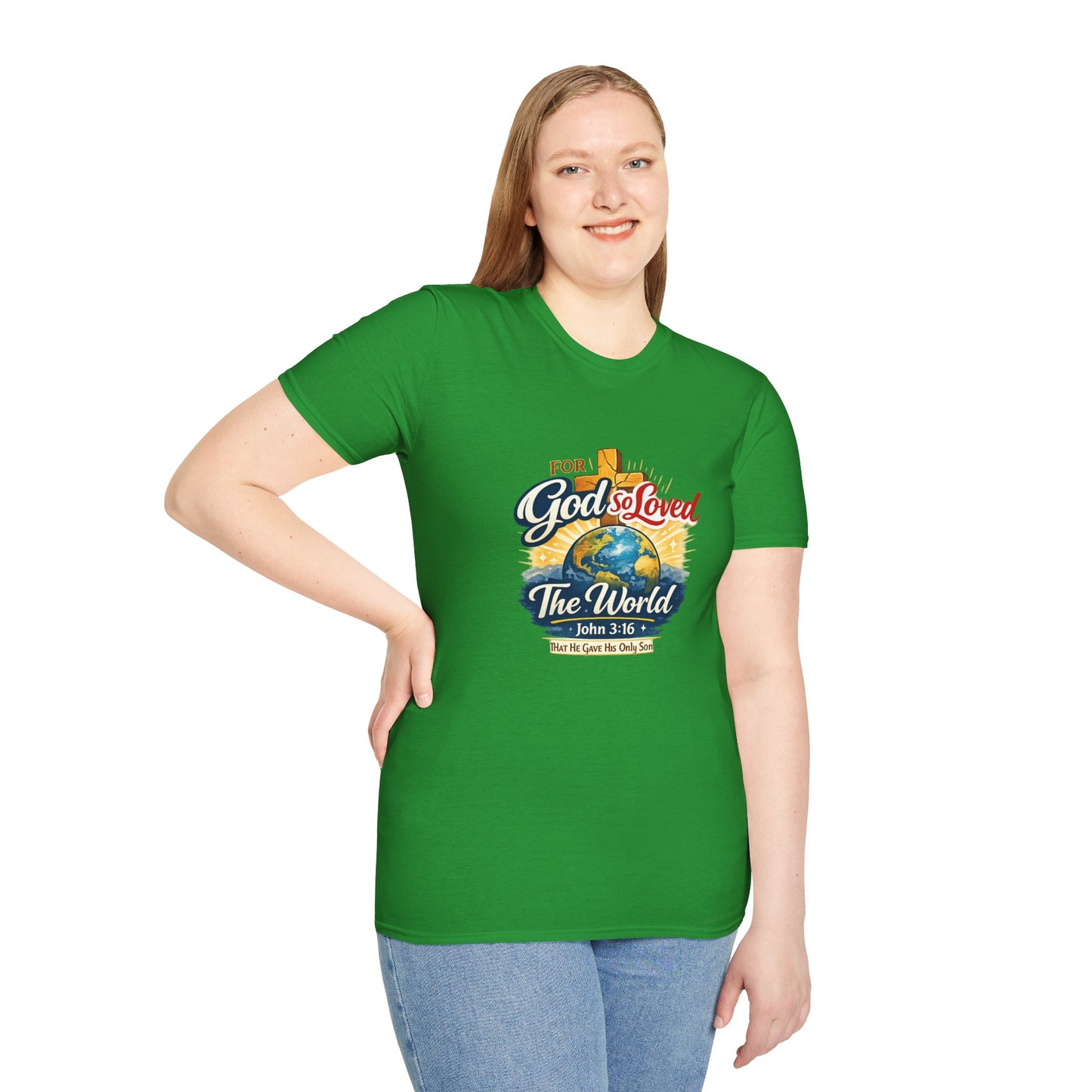 For God So Loved The World T-Shirt — Christian Faith Tee