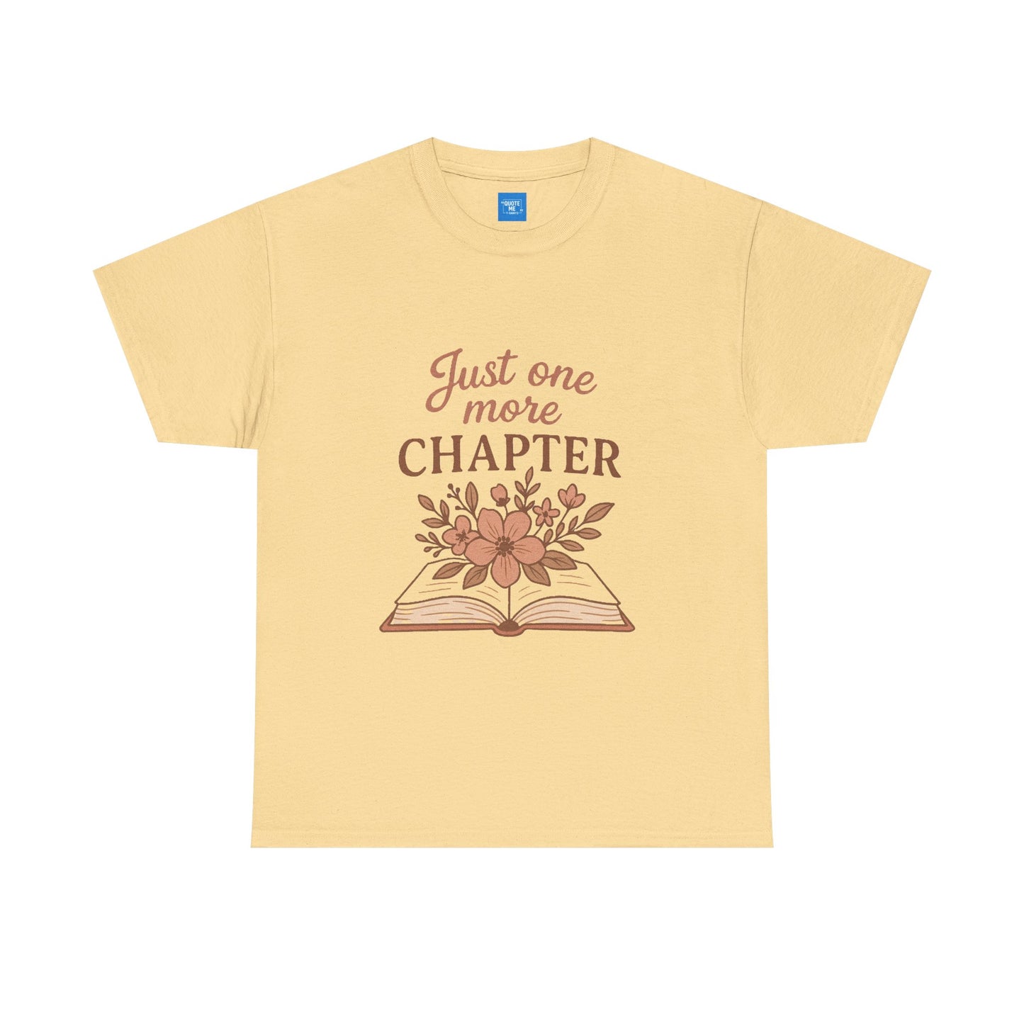Just one more chapter, Book Lover Unisex Heavy Cotton Tee, Reading Tee, Bookworm Shirt, Literary Gift, Novel Reader Top