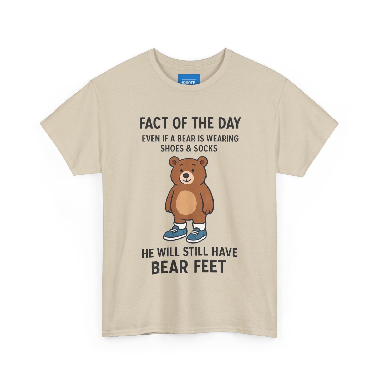 Funny Bear T-shirt, Cute Animal Graphic Tee, Humorous Bear Shirt, Comical Bear Top, Joke Bear Unisex T-shirt