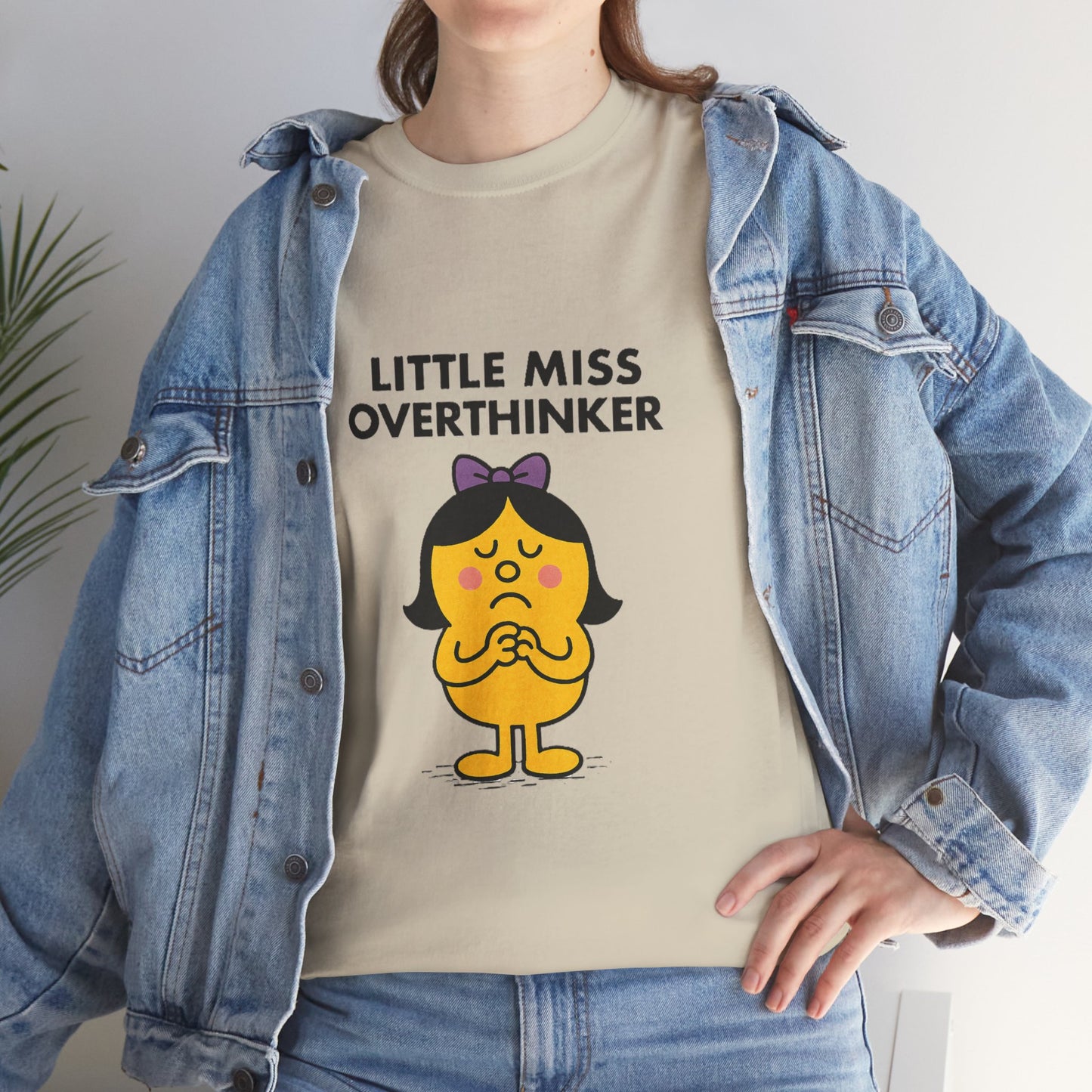Little Miss Overthinker T-Shirt, Funny Graphic Tee, Sarcastic Women's Top, Gift for Overthinkers, Unisex Cotton Shirt