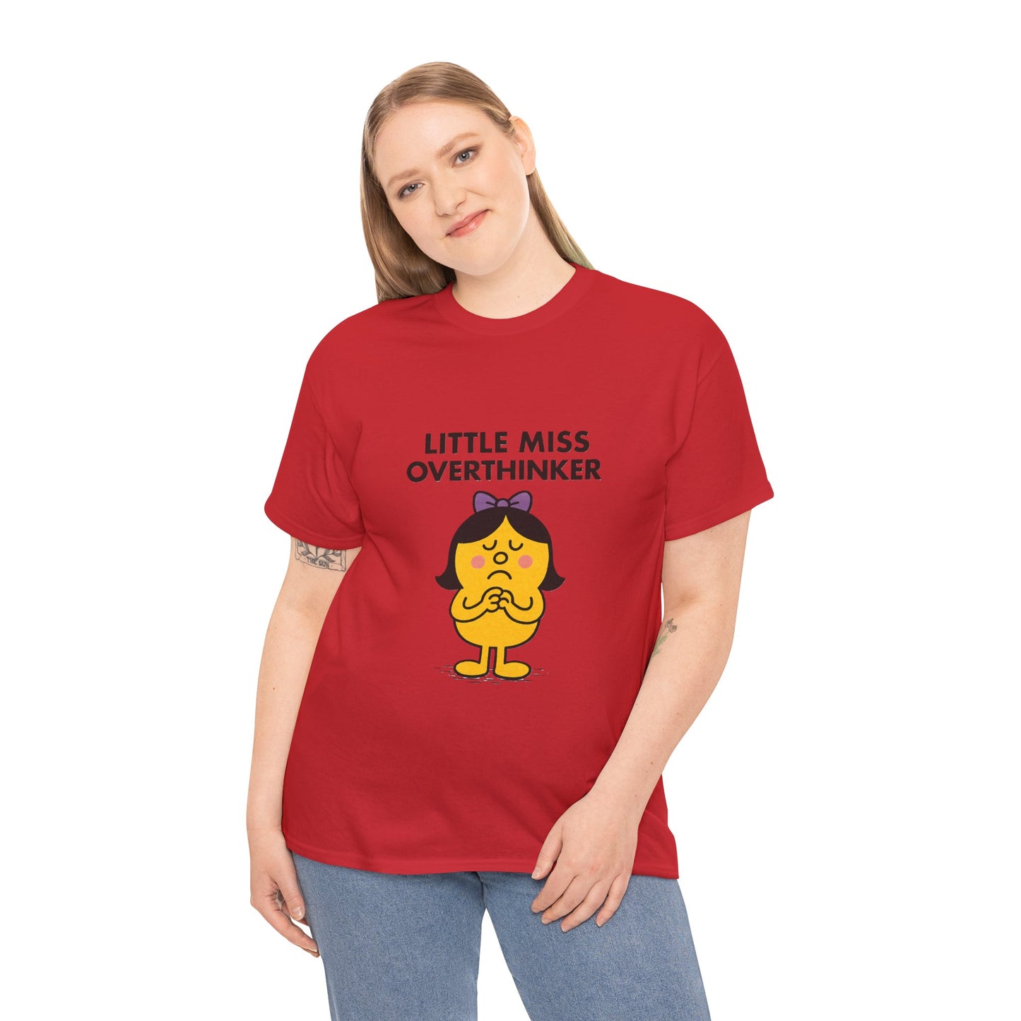 Little Miss Overthinker T-Shirt, Funny Graphic Tee, Sarcastic Women's Top, Gift for Overthinkers, Unisex Cotton Shirt