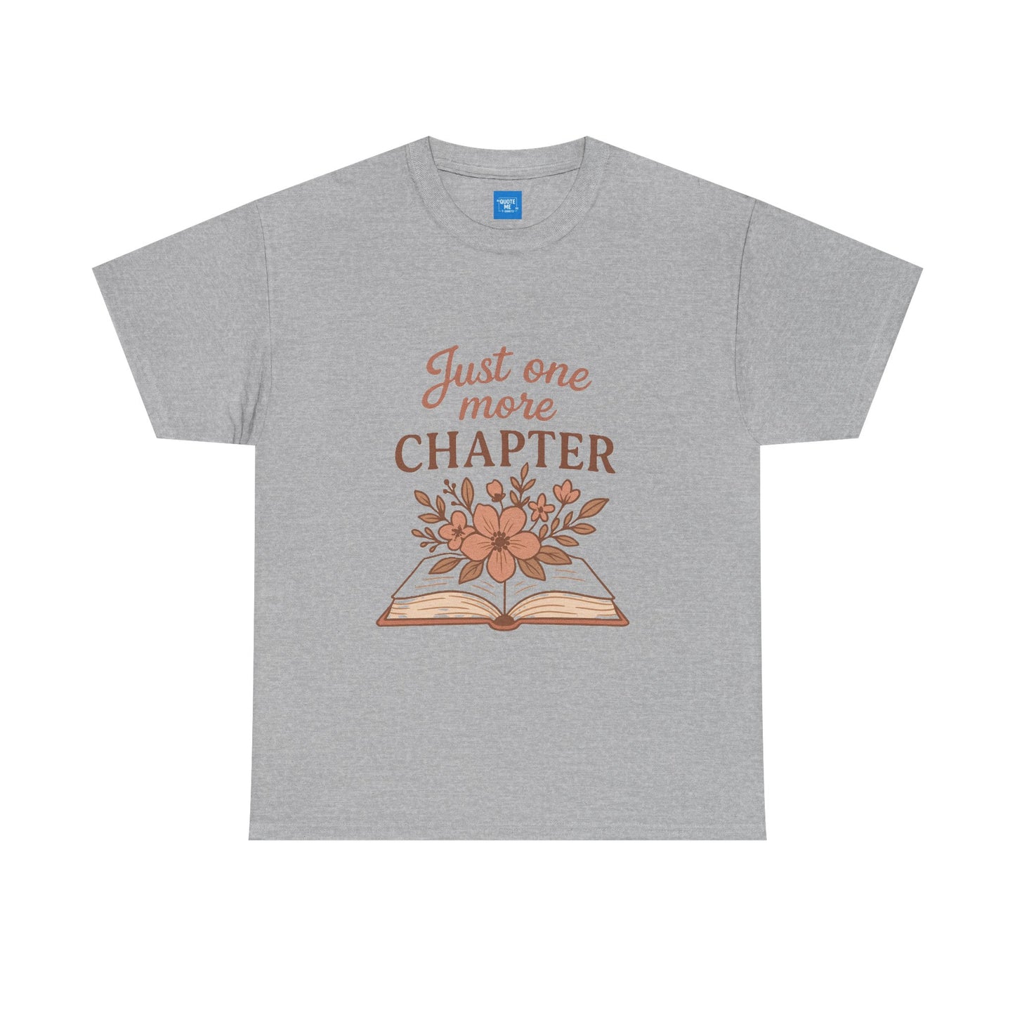 Just one more chapter, Book Lover Unisex Heavy Cotton Tee, Reading Tee, Bookworm Shirt, Literary Gift, Novel Reader Top