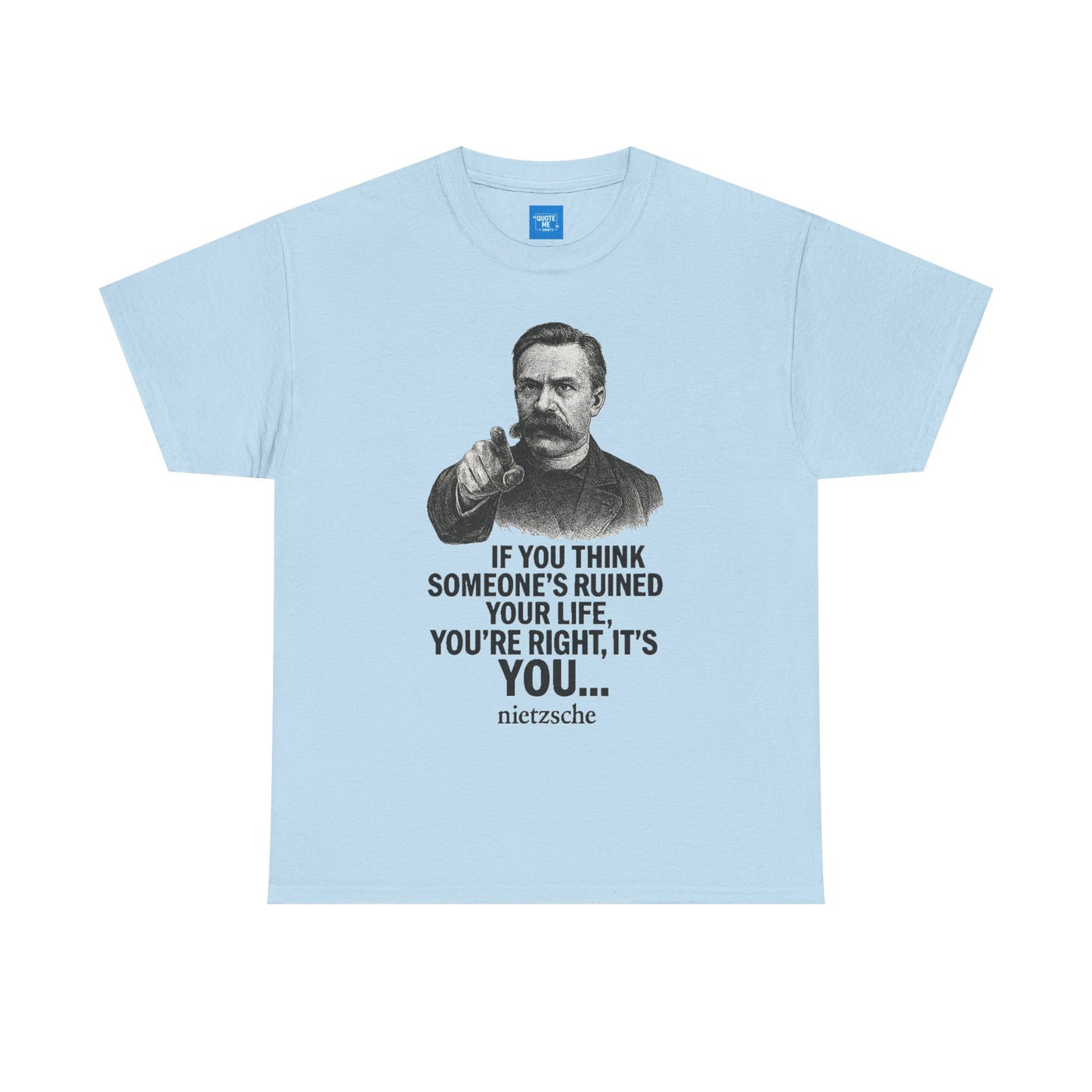 Philosophical Nietzsche Tee, Men Women Unisex Shirt, Existential Quote Graphic Top, Gift for Philosophy Lovers, Classic Cotton Tee,