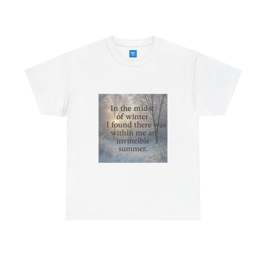 Inspirational Unisex Tee, Inner strength Graphic Shirt, Motivational Cotton T-Shirt, Gift for Nature Lovers, Holiday Gift Ideas, Outdoor